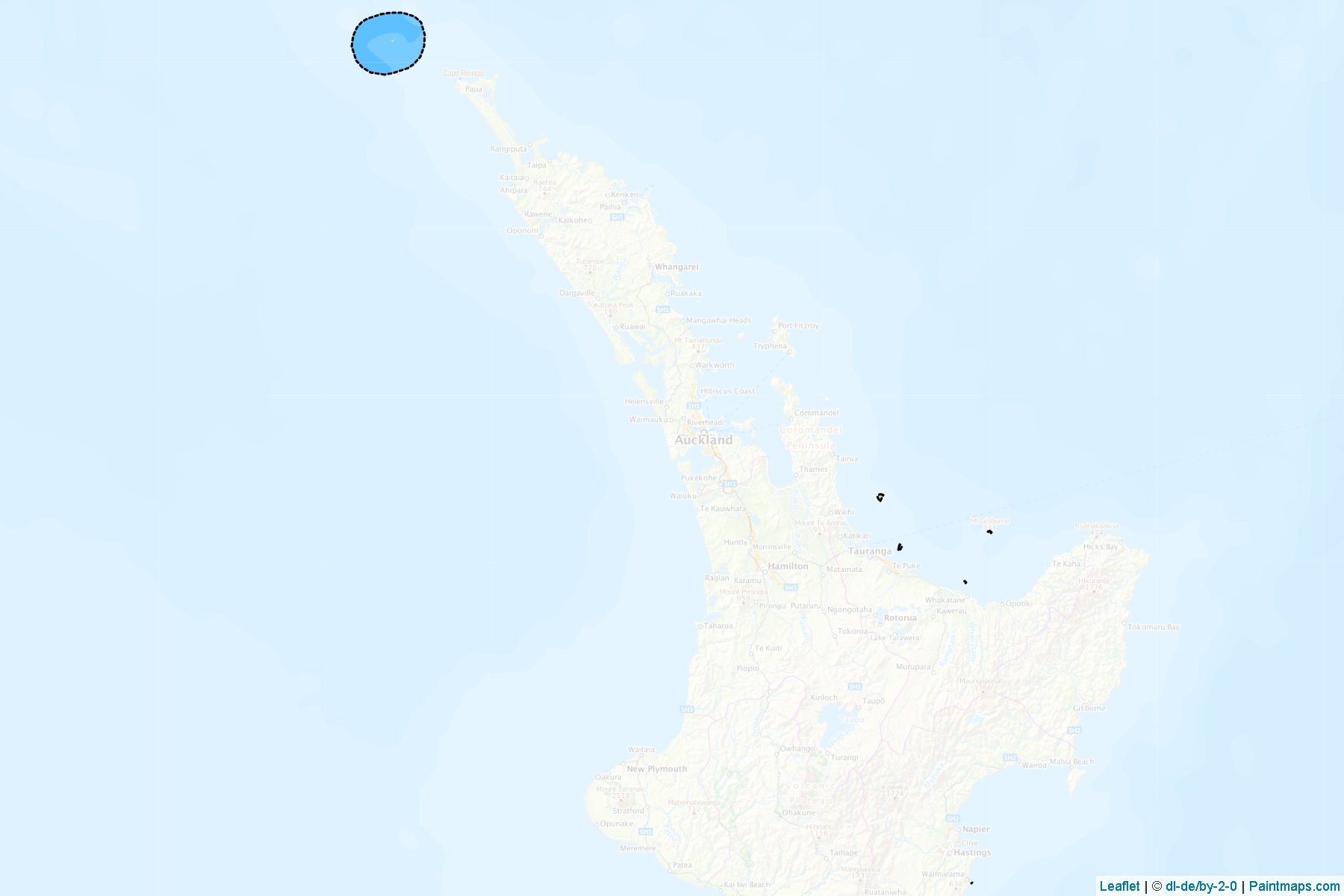 Muestras de recorte de mapas Area Outside Territorial Authority (Bay of Plenty Region)-1