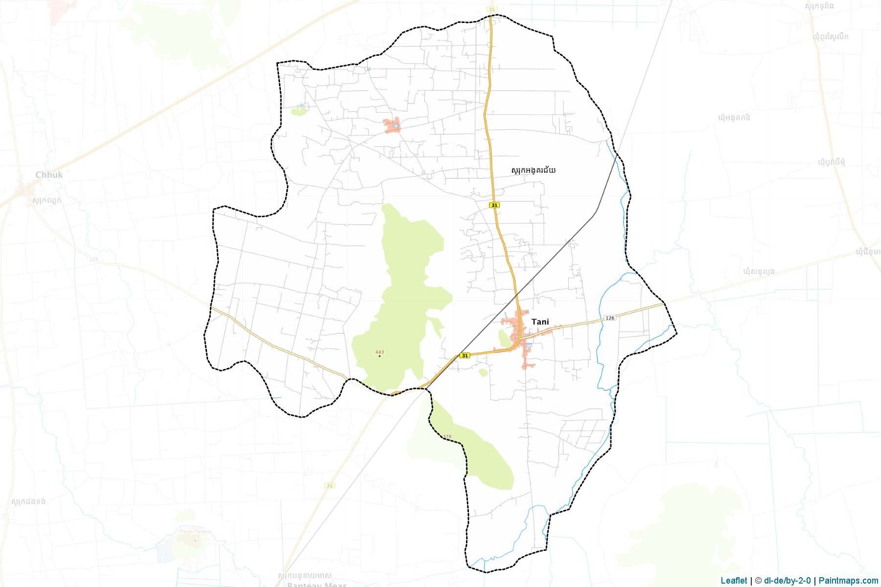 Muestras de recorte de mapas Angkor Chey (Kâmpôt)-1