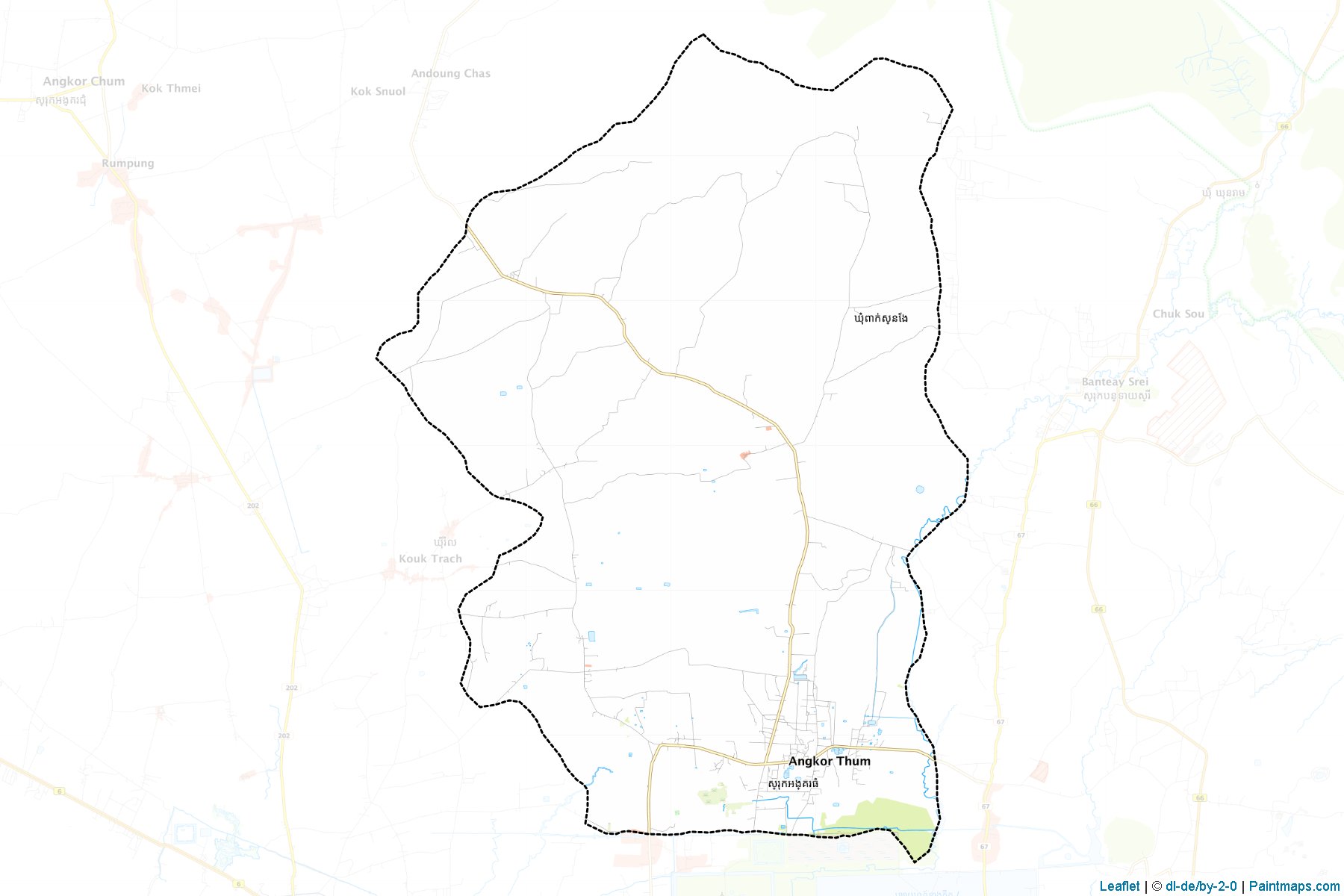 Muestras de recorte de mapas Angkor Thum (Siemréab)-1