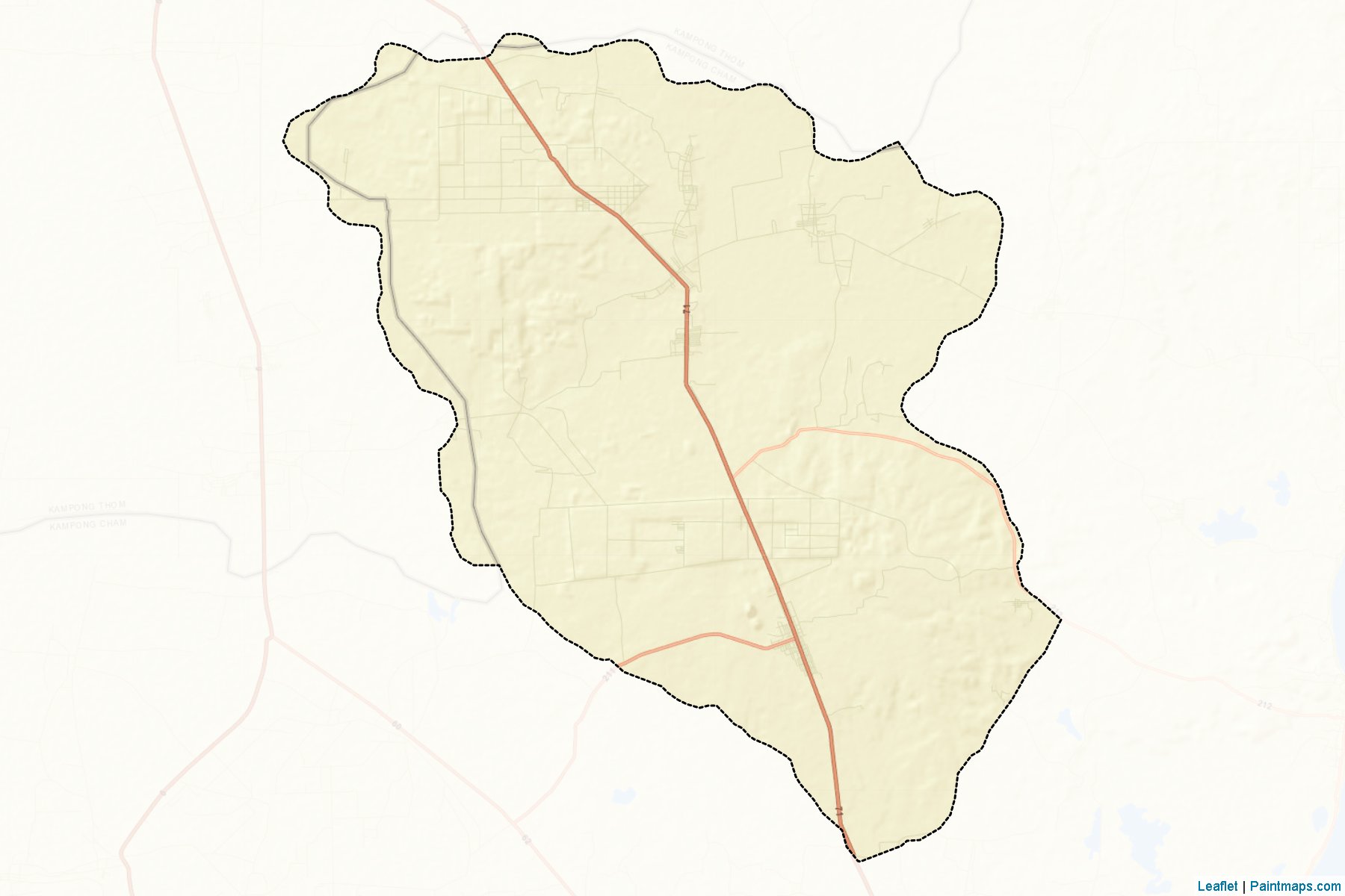 Muestras de recorte de mapas Chamkar Leu (Kâmpóng Cham)-2