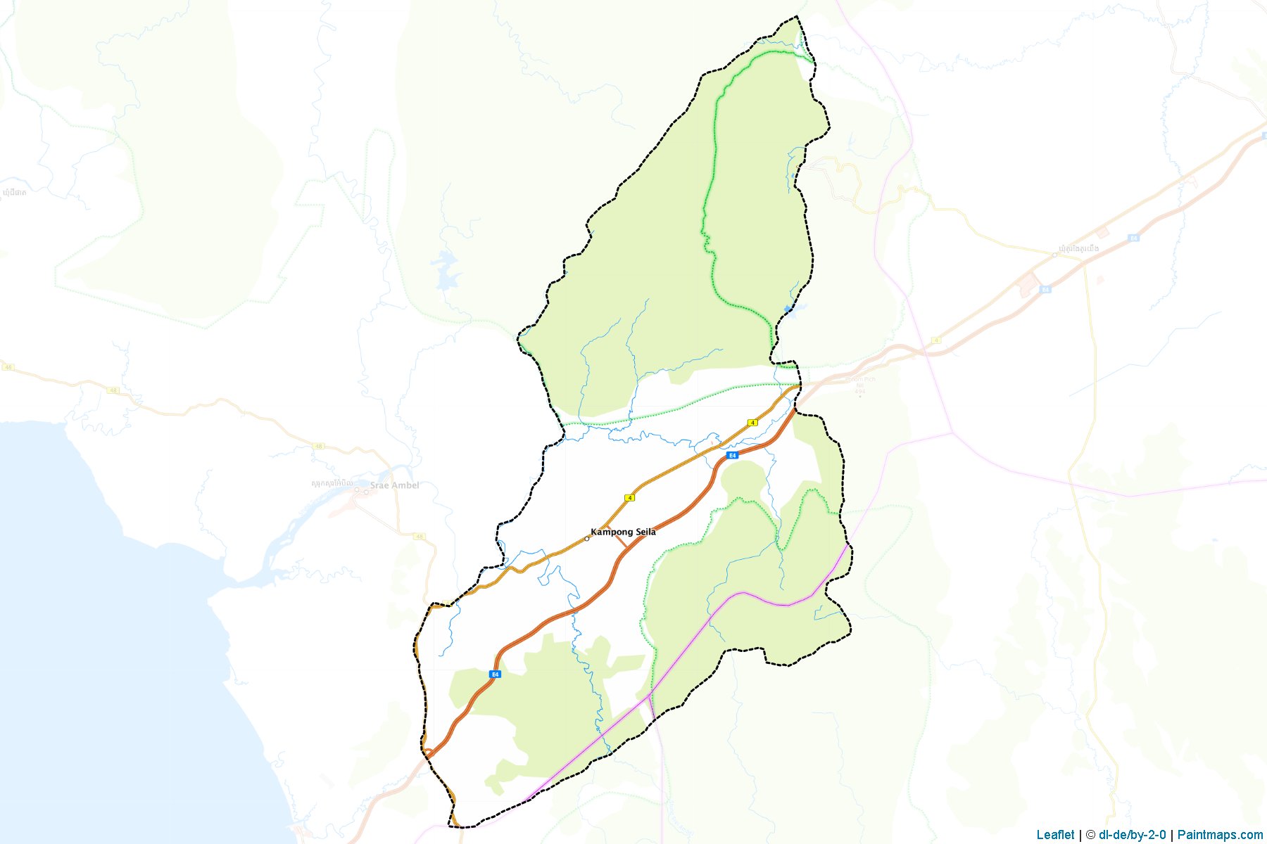 Kampong Seila (Koh kong) Haritası Örnekleri-1