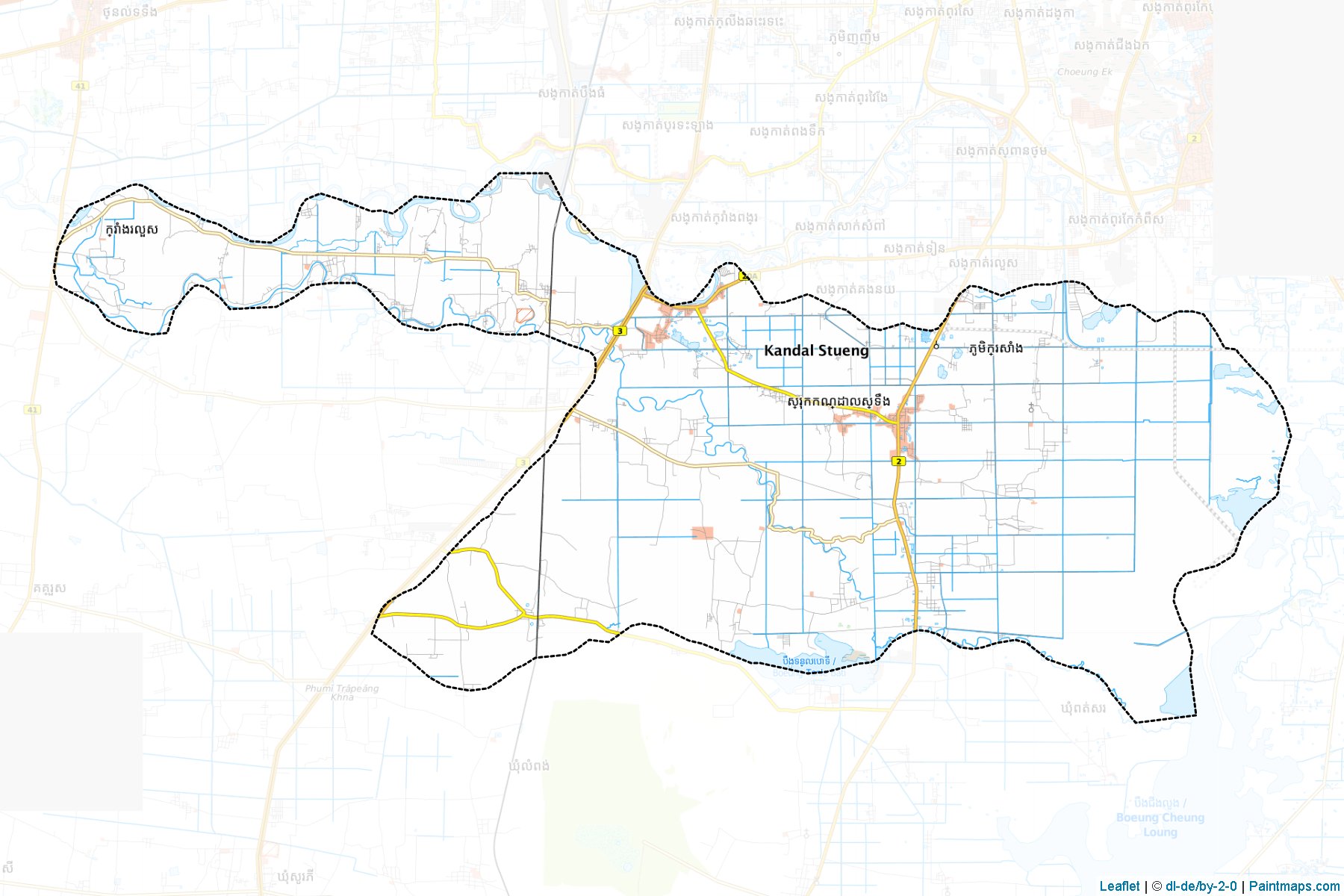 Kandal Stueng (Kandal Province) Haritası Örnekleri-1