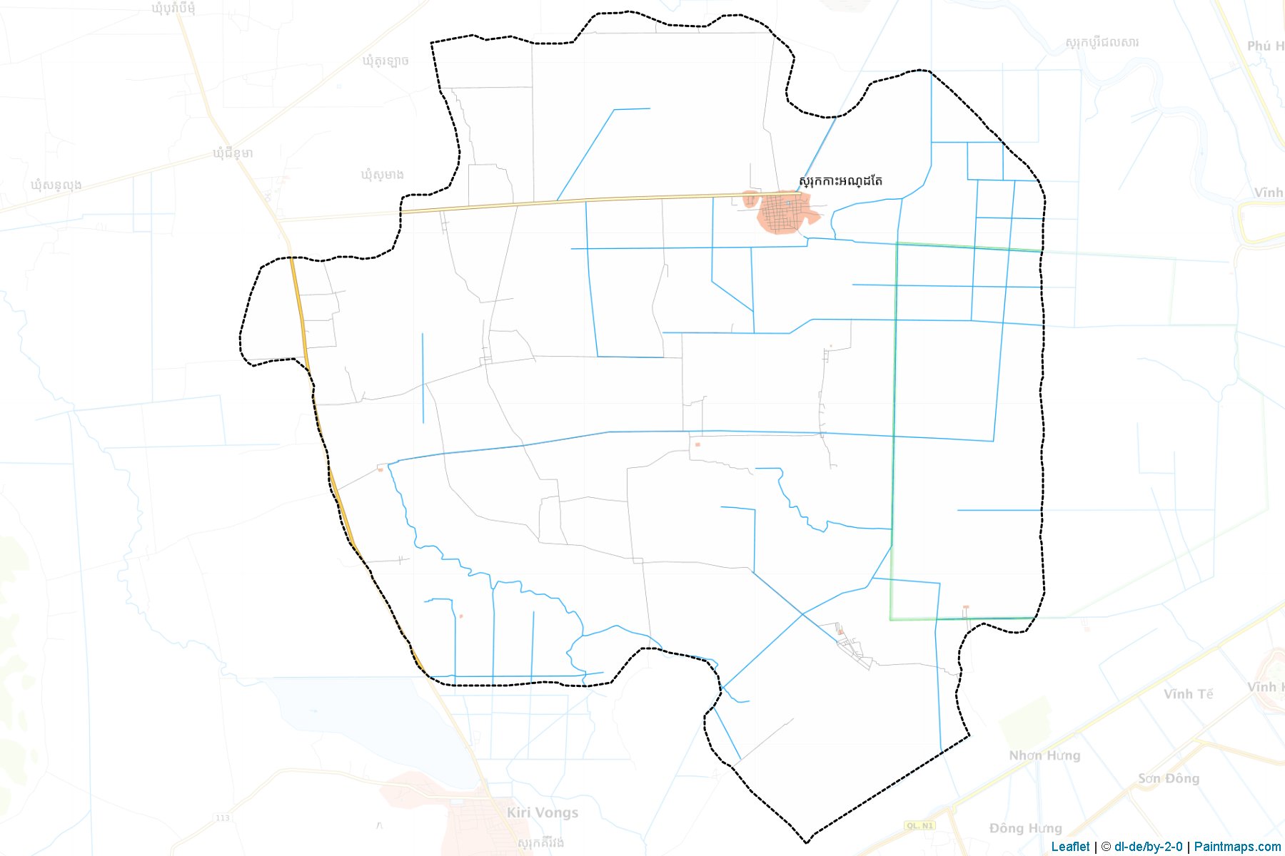 Muestras de recorte de mapas Kaoh Andaet (Takêv)-1