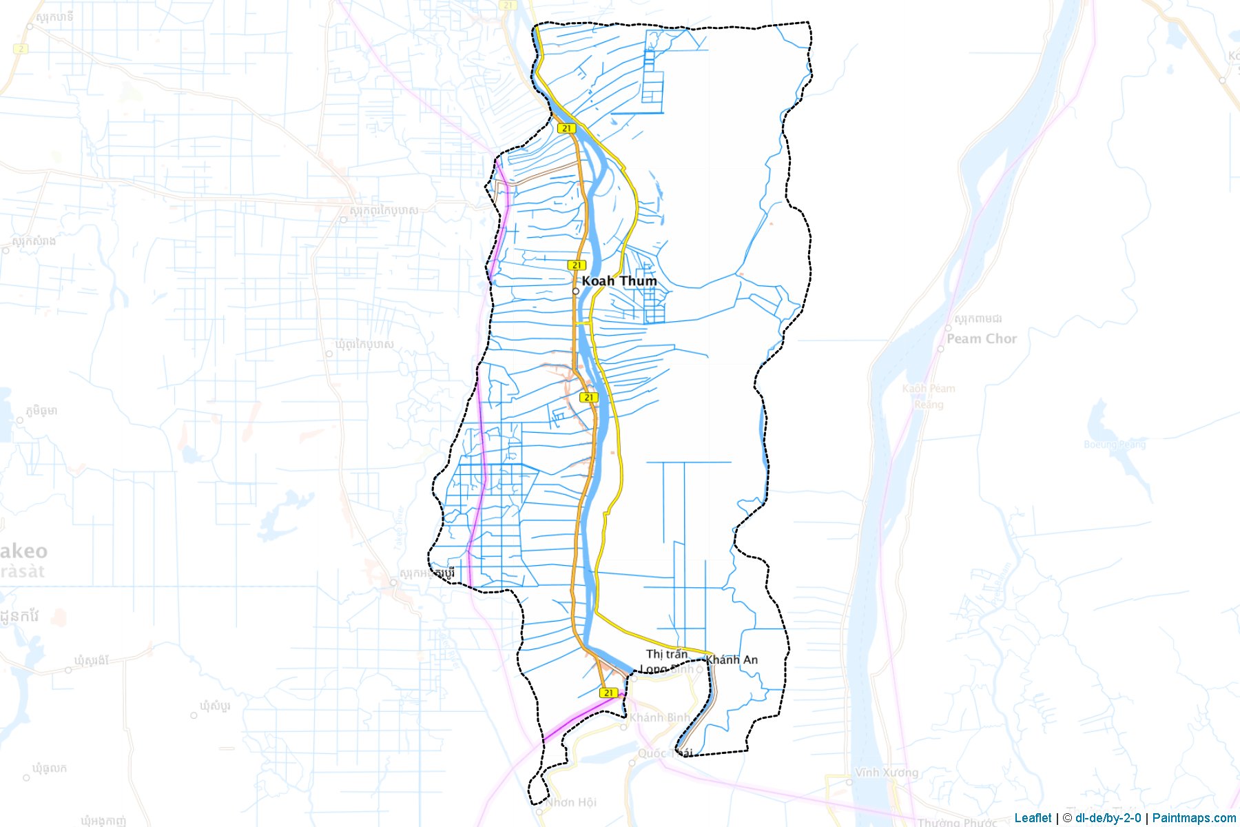 Muestras de recorte de mapas Kaoh Thum (Kândal)-1