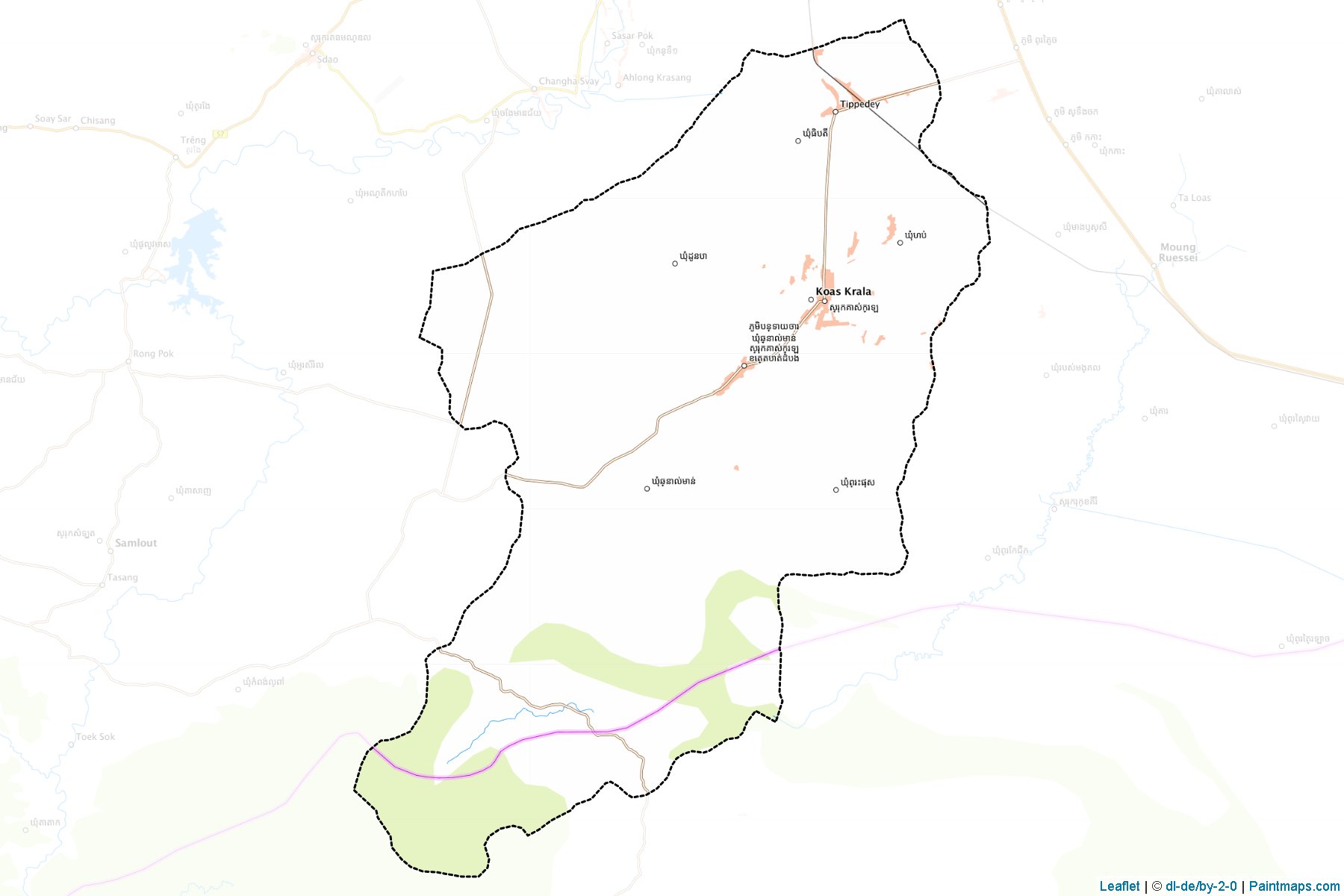 Koas Krala (Batdambang) Map Cropping Samples-1