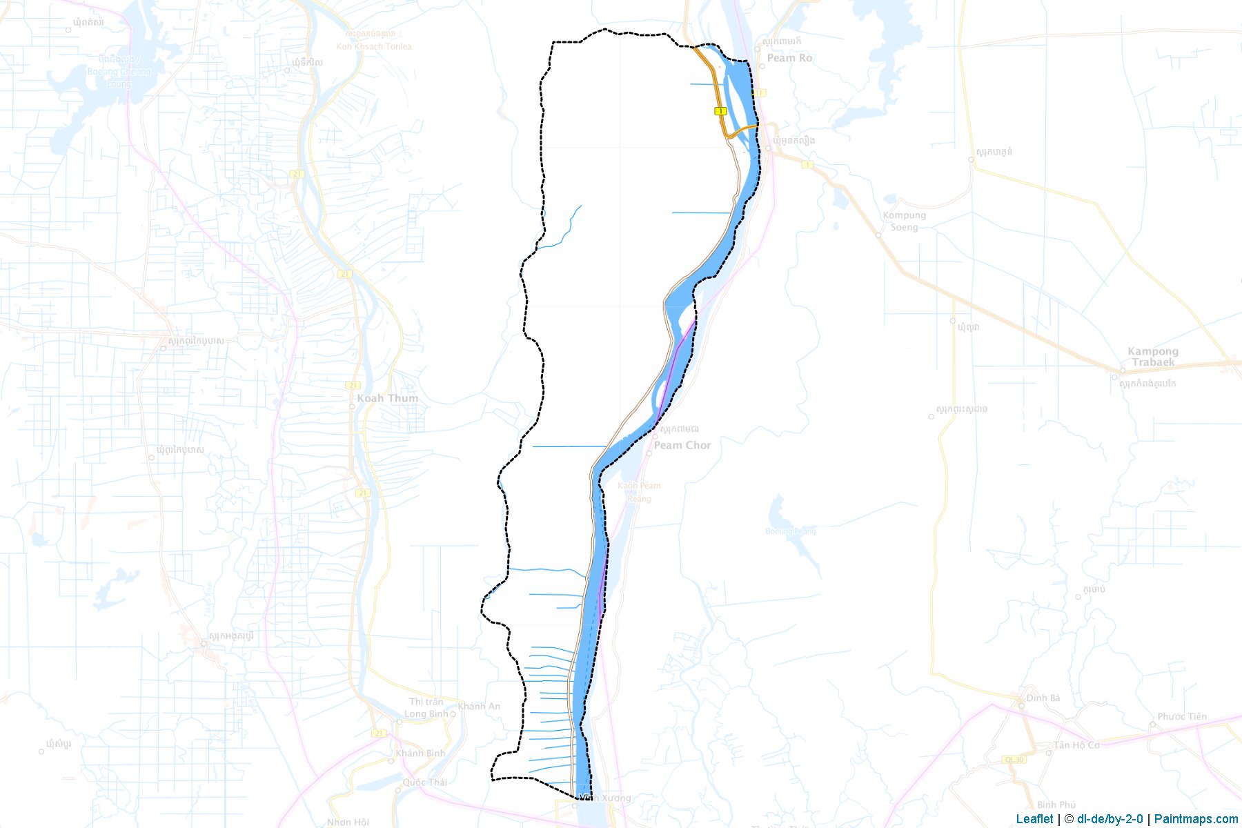 Leuk Daek (Kandal Province) Haritası Örnekleri-1