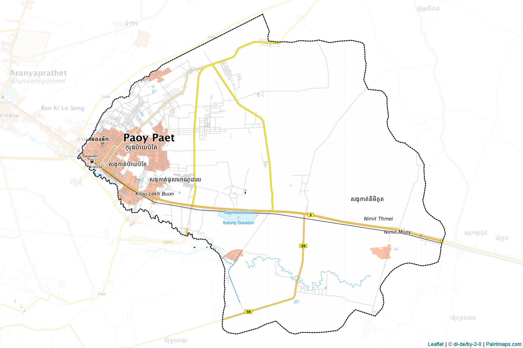 Paoy Paet (Banteay Meanchey) Haritası Örnekleri-1