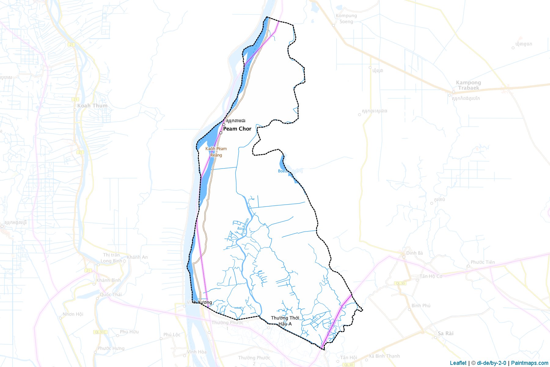 Peam Chor (Prey Veng Profince) Haritası Örnekleri-1
