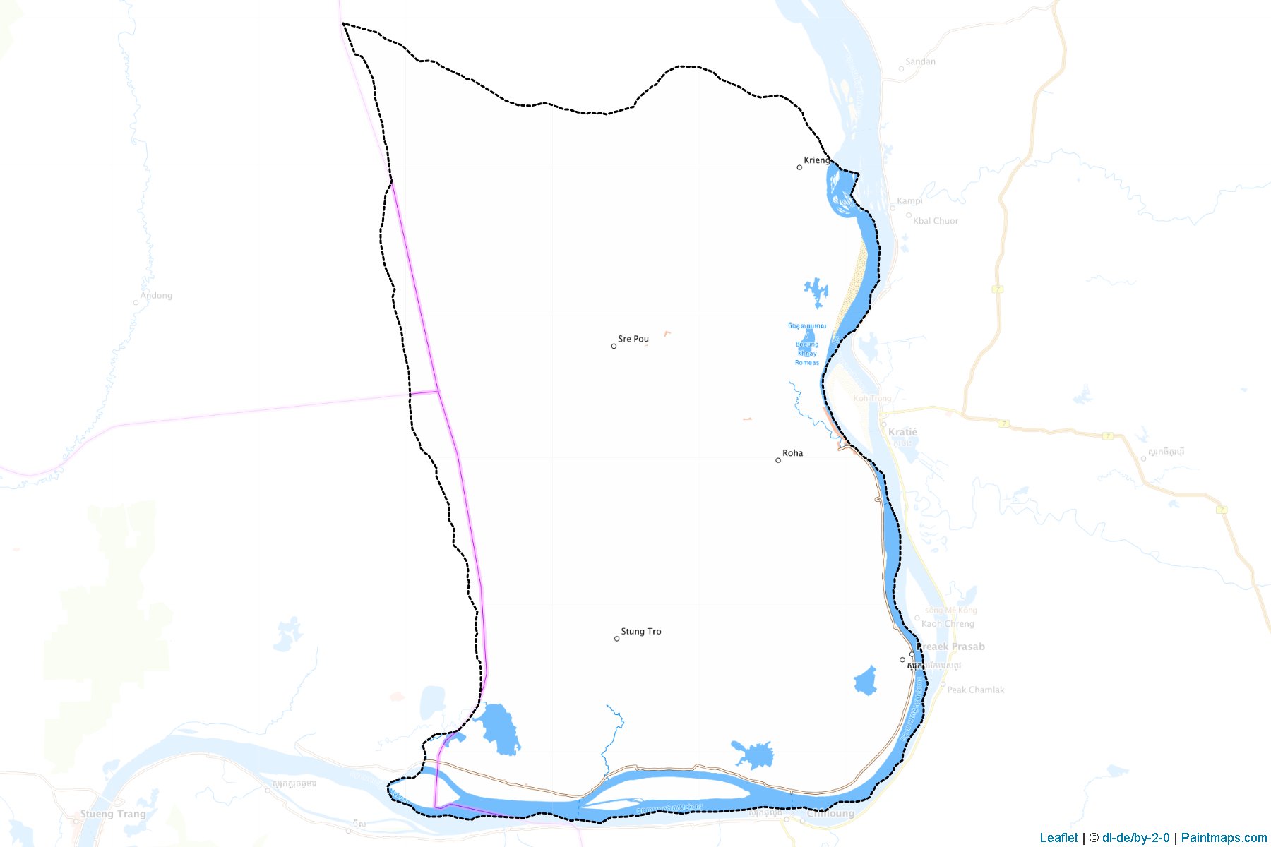 Prek Prasab (Kratie District) Haritası Örnekleri-1