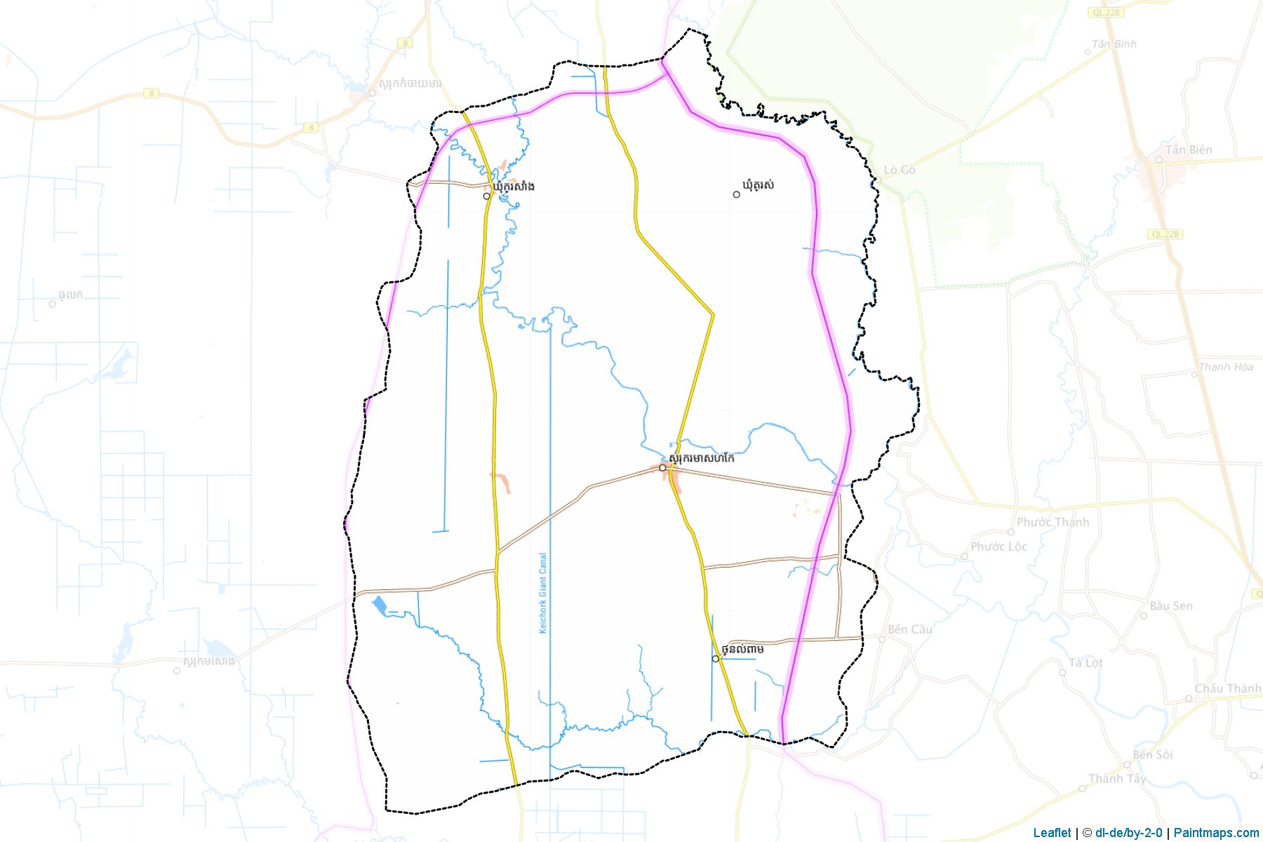 Muestras de recorte de mapas Romeas Haek (Svay Rieng)-1