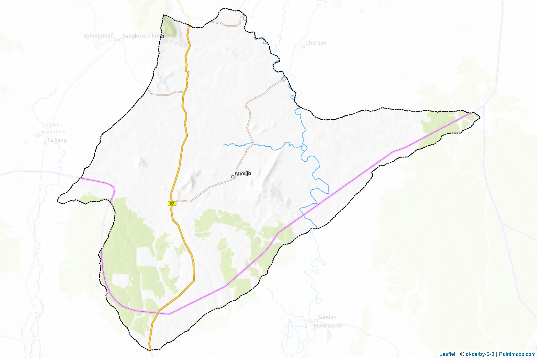 Muestras de recorte de mapas Rovieng (Preah Vihéar)-1