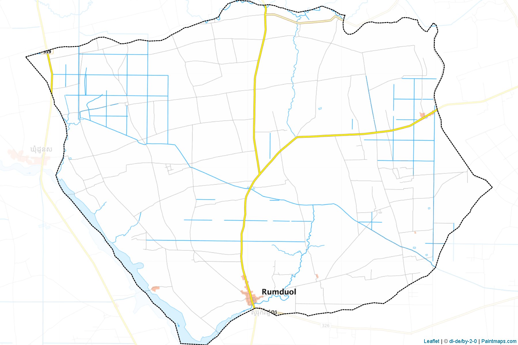 Rumduol (Svay Rieng Province) Haritası Örnekleri-1