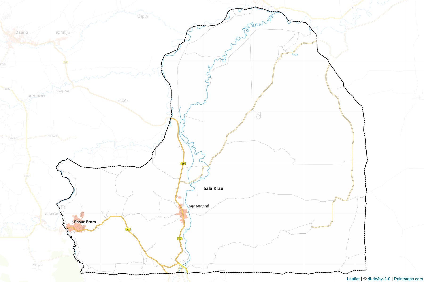 Muestras de recorte de mapas Sala Krau (Krong Pailin)-1