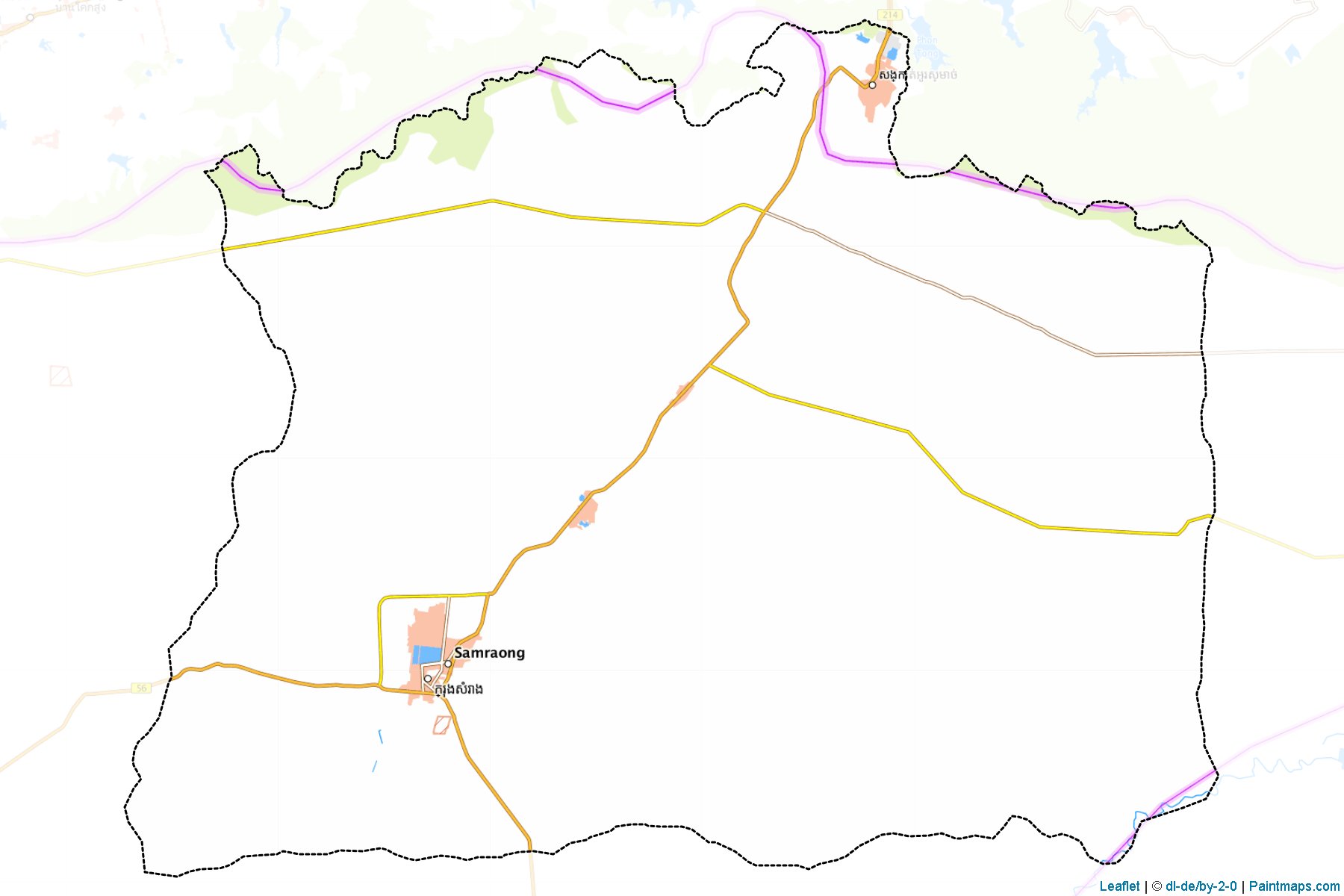 Samraong (Odday Mecanhey Province) Haritası Örnekleri-1