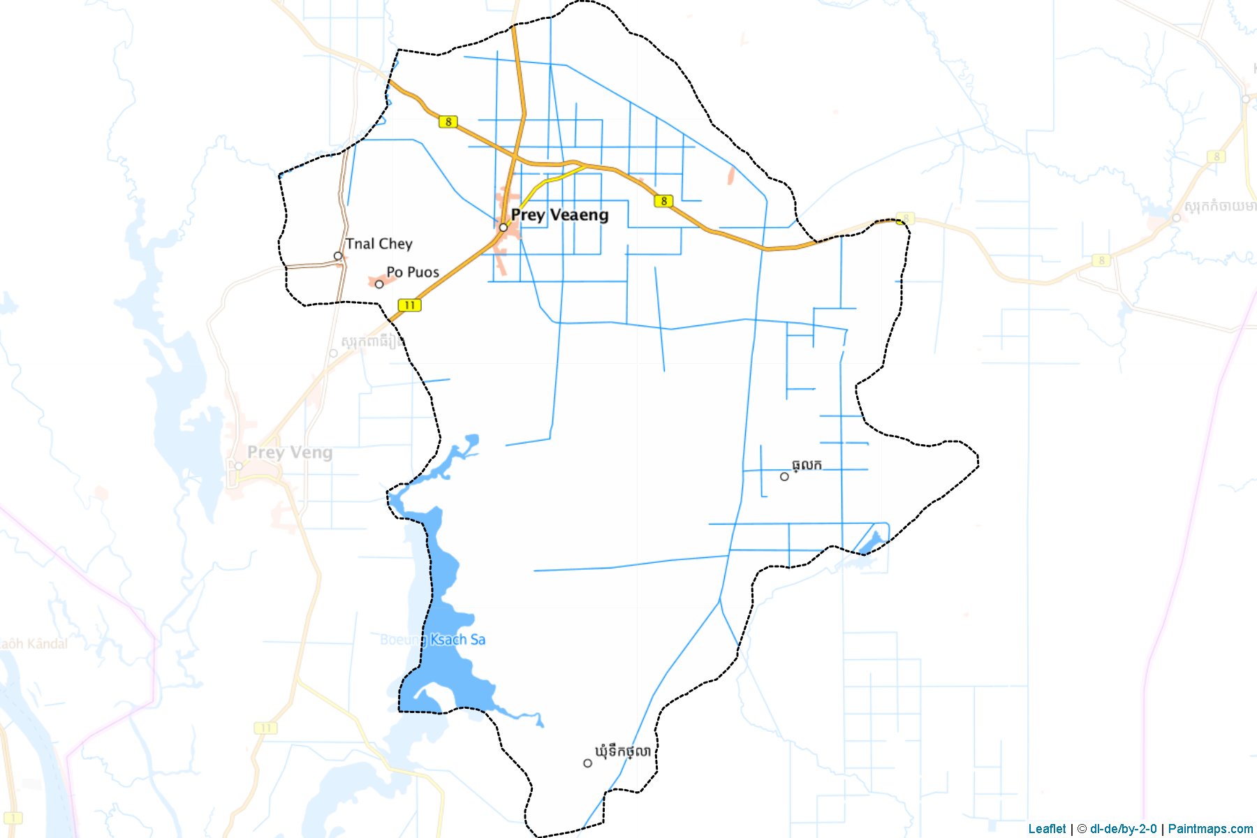 Svay Antor (Prey Veng Profince) Haritası Örnekleri-1