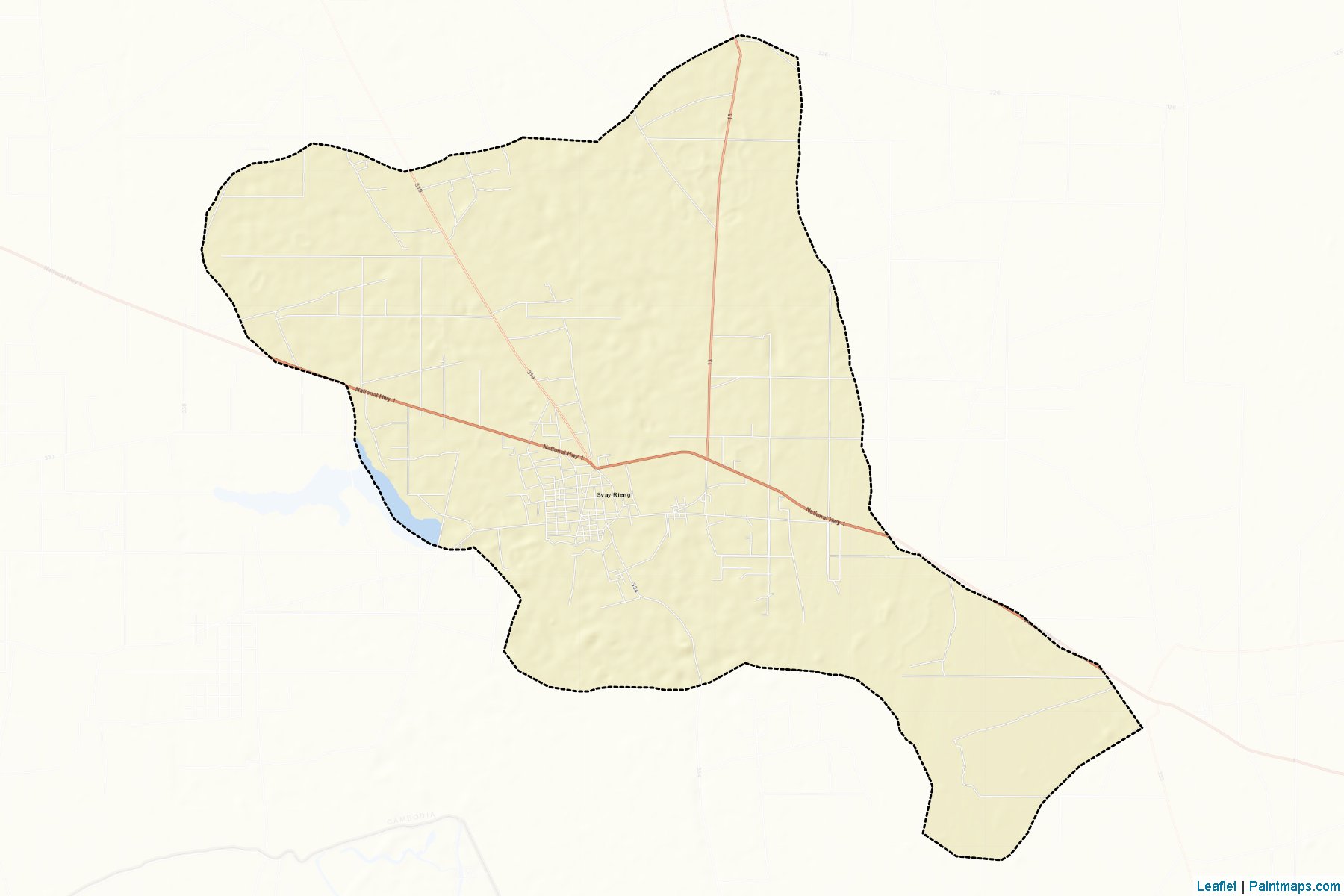 Svay Rieng (Svay Rieng) Map Cropping Samples-2