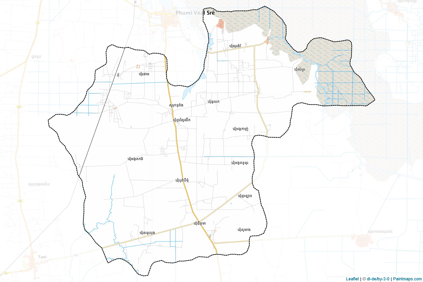 Muestras de recorte de mapas Treang (Takêv)-1