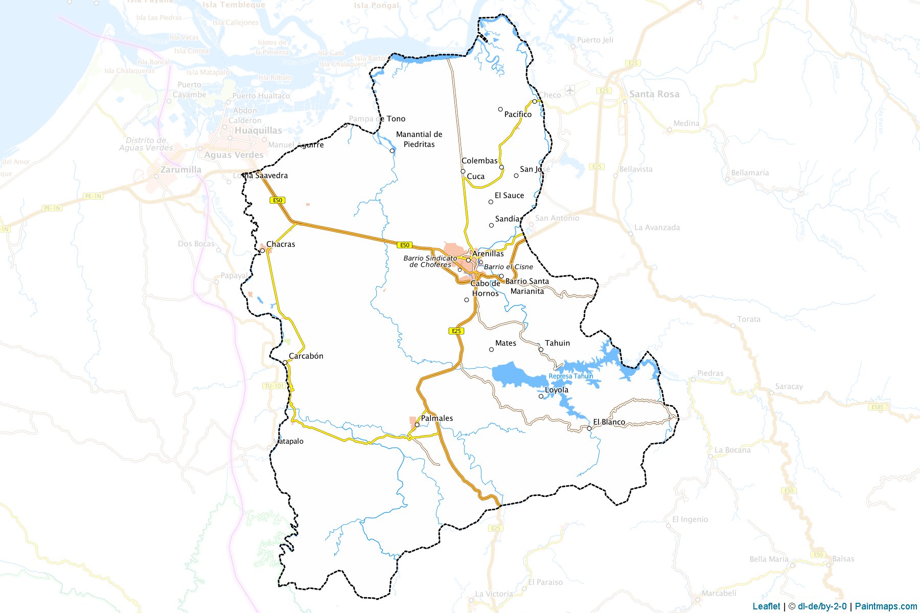 Muestras de recorte de mapas Arenillas (El Oro)-1