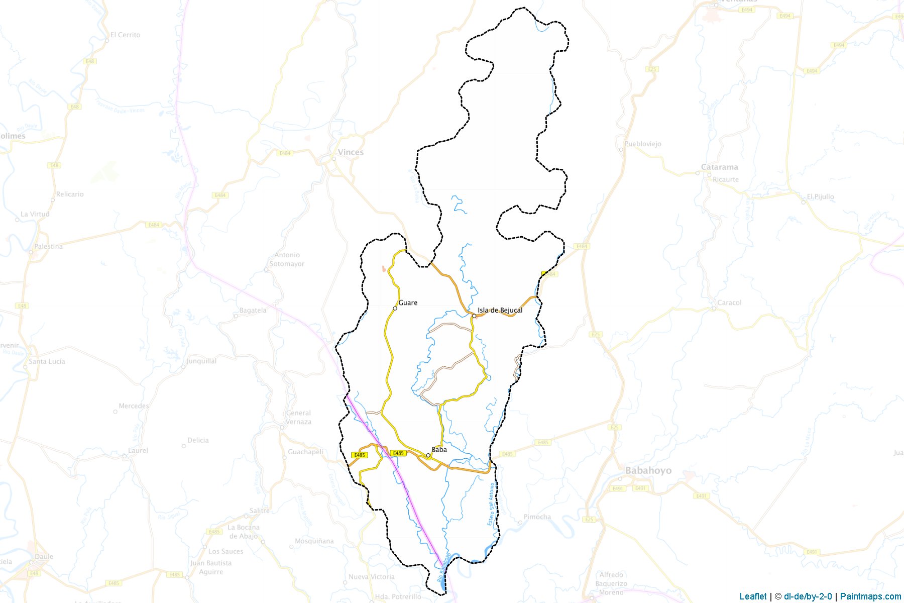 Muestras de recorte de mapas Baba (Los Rios)-1