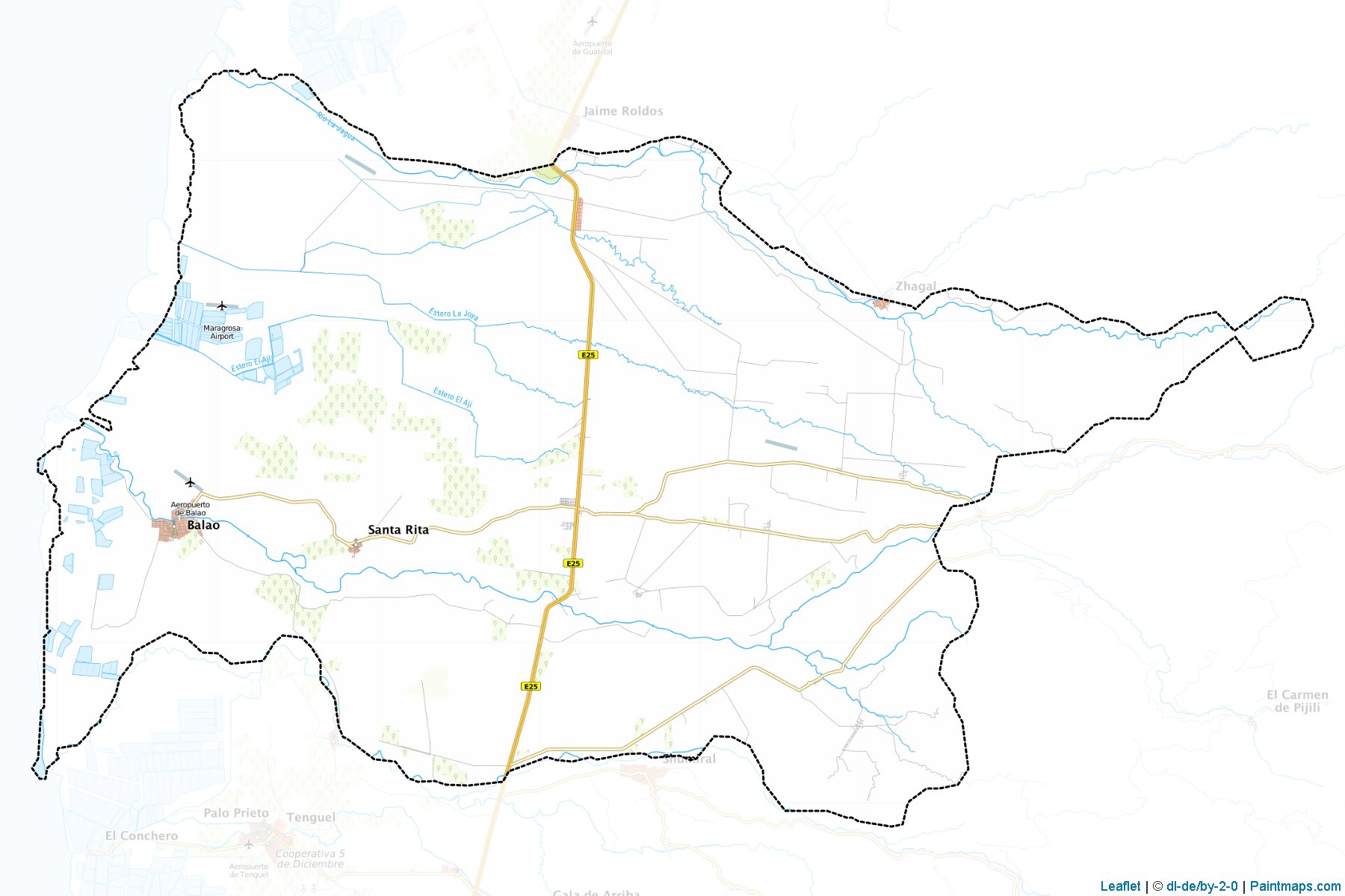 Muestras de recorte de mapas Balao (Guayas)-1