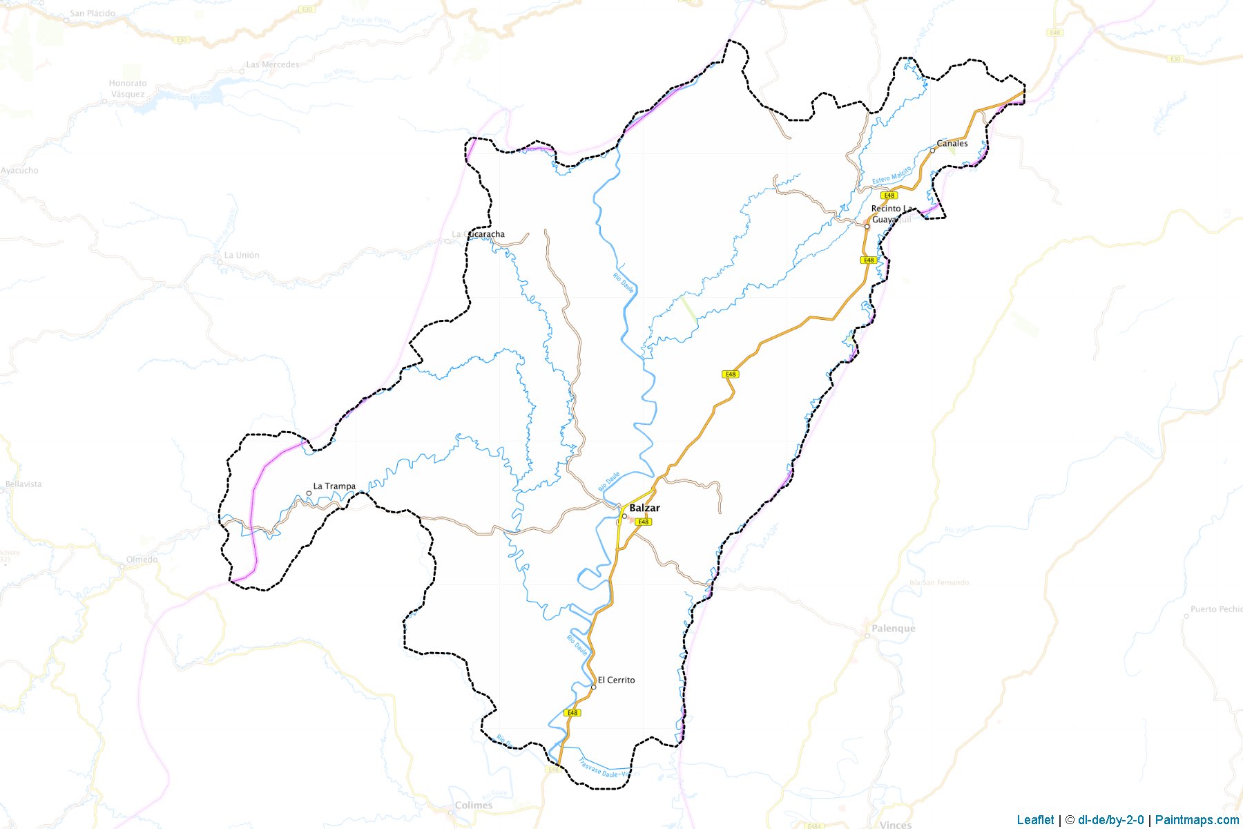 Muestras de recorte de mapas Balzar (Guayas)-1