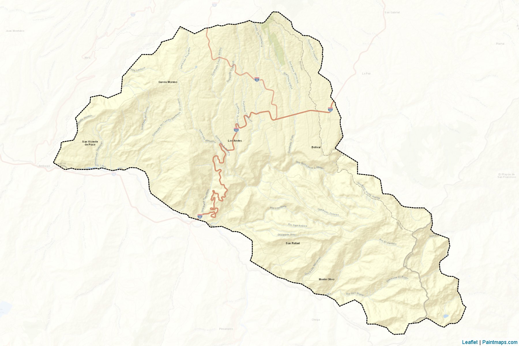 Muestras de recorte de mapas Bolívar (Carchi)-2