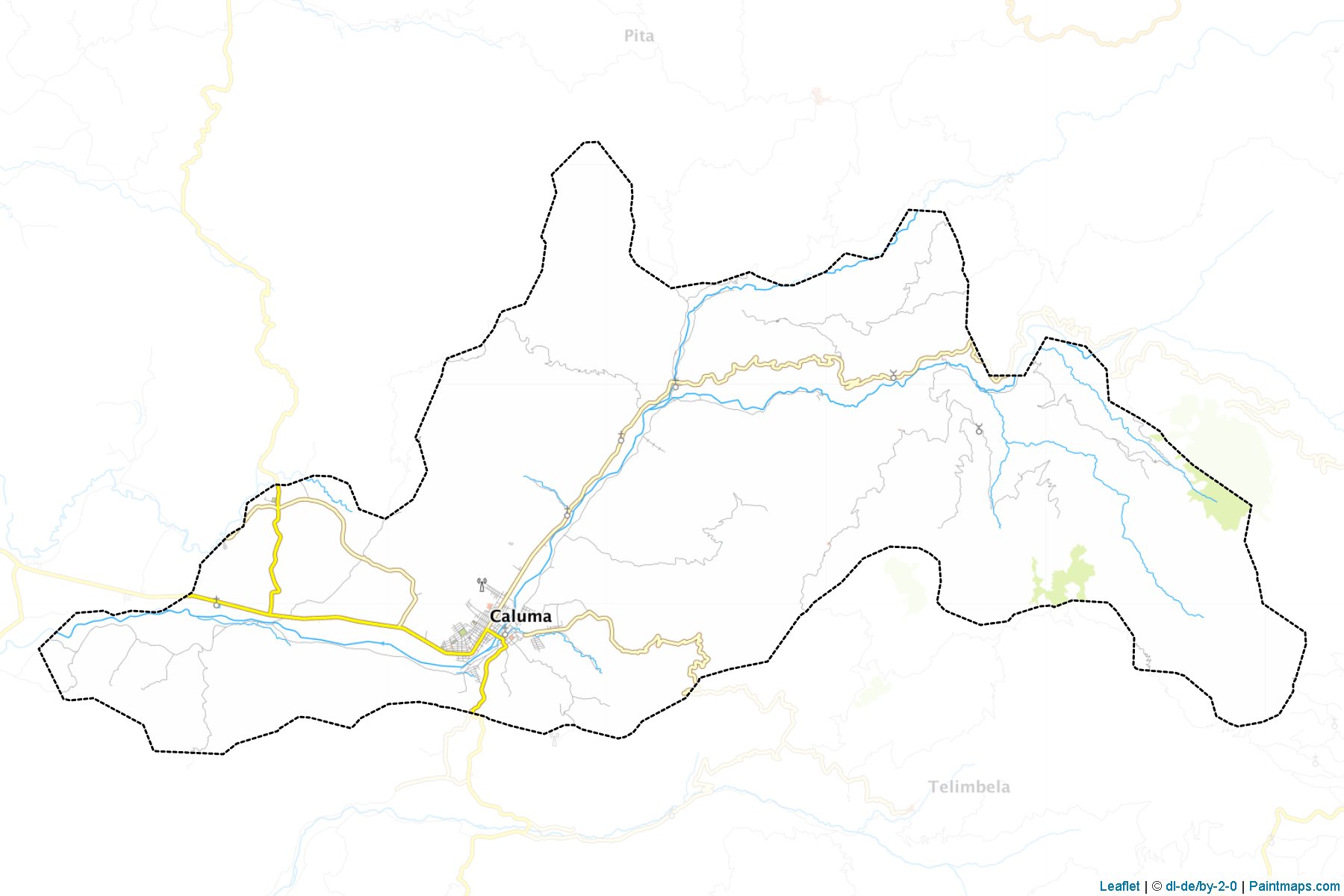 Muestras de recorte de mapas Caluma (Bolivar)-1