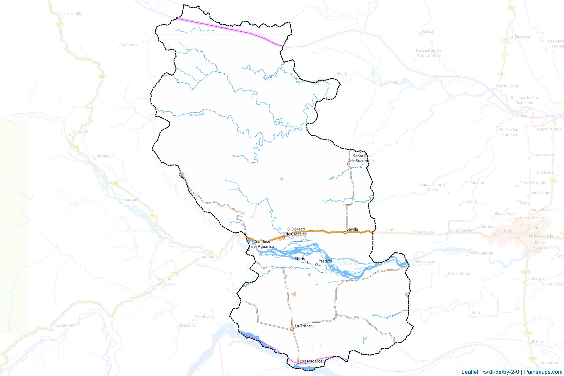 Muestras de recorte de mapas Cascales (Sucumbios)-1