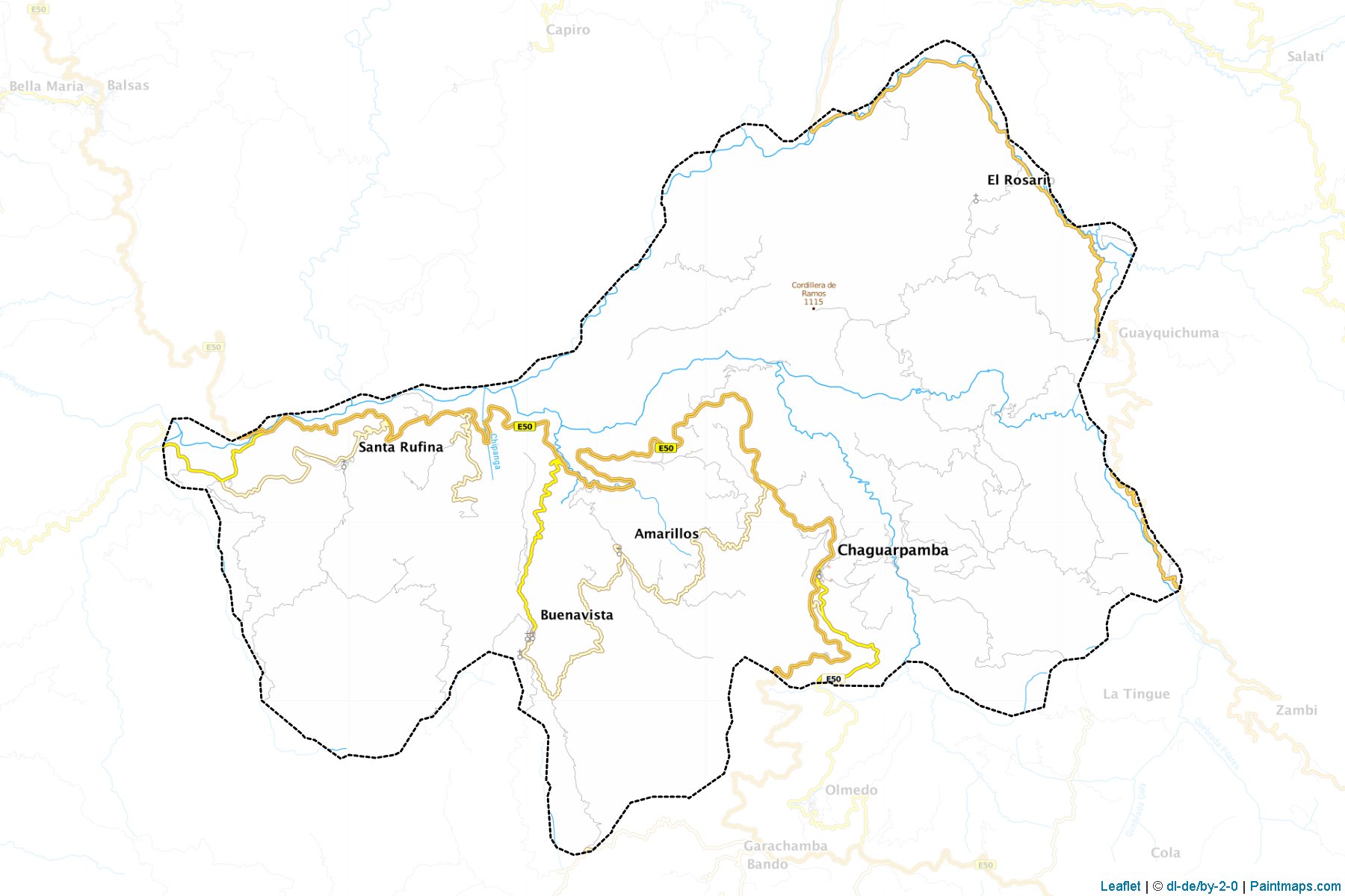 Chaguarpamba (Loja province) Haritası Örnekleri-1