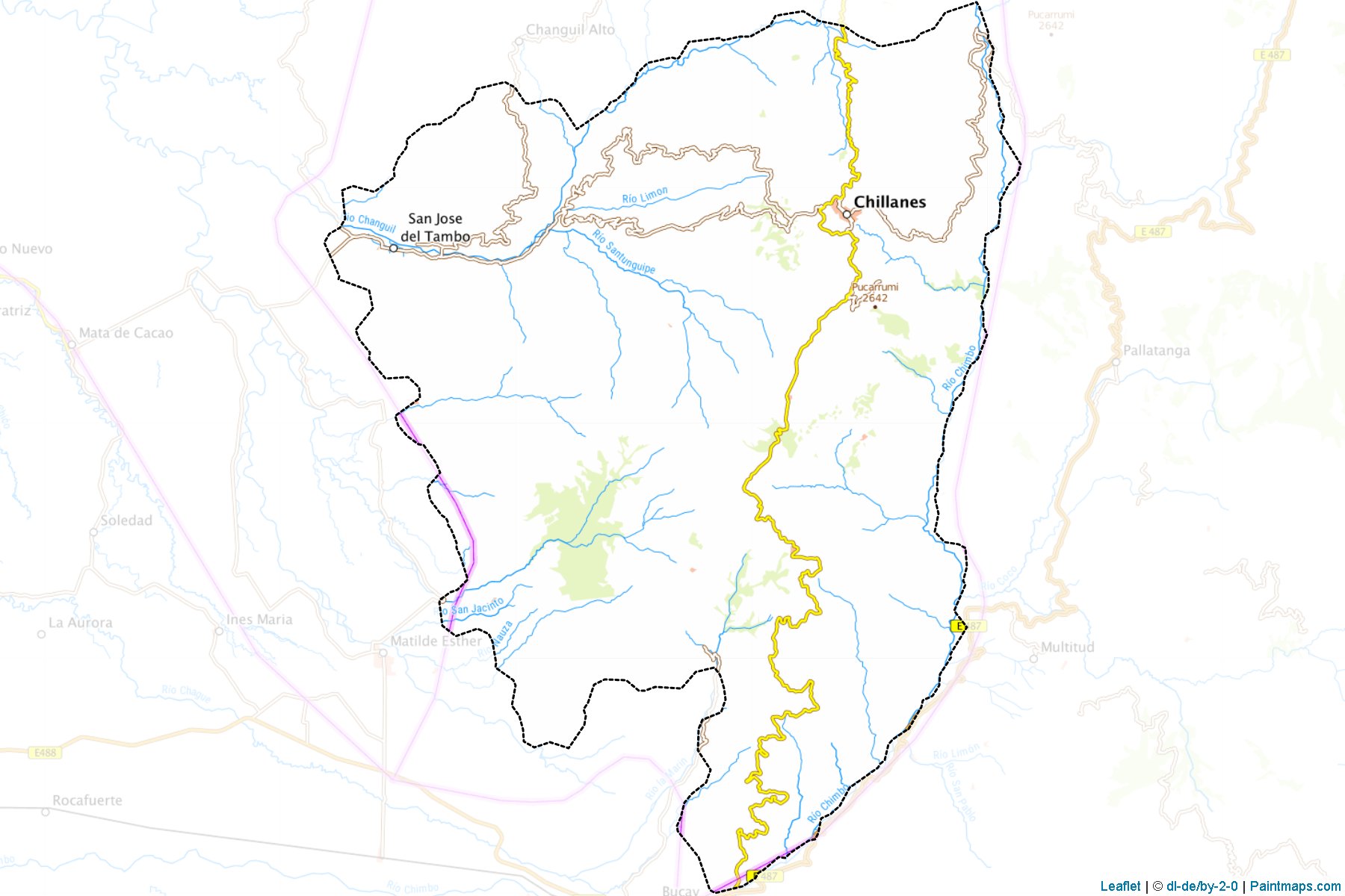 Muestras de recorte de mapas Chillanes (Bolivar)-1