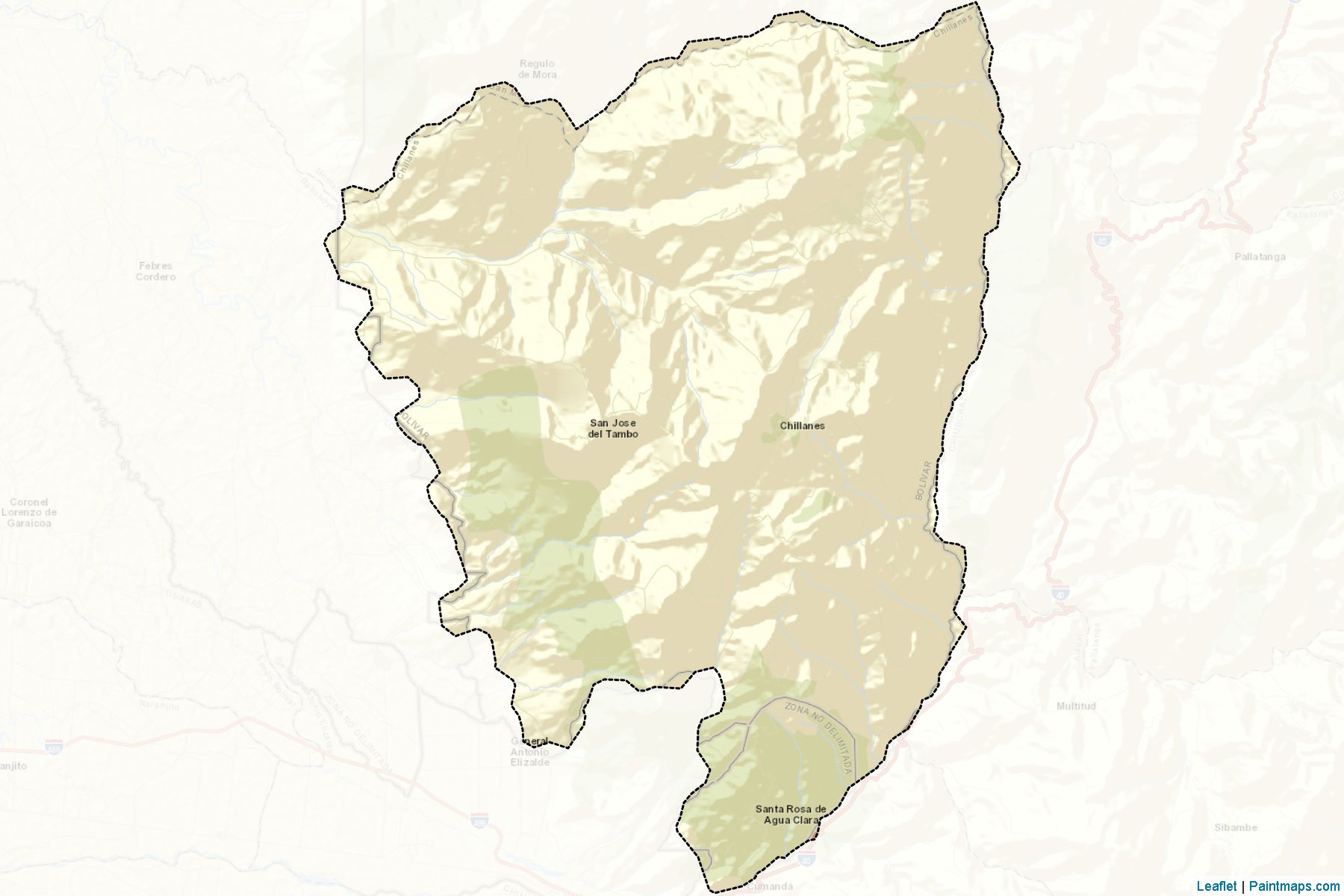 Muestras de recorte de mapas Chillanes (Bolivar)-2