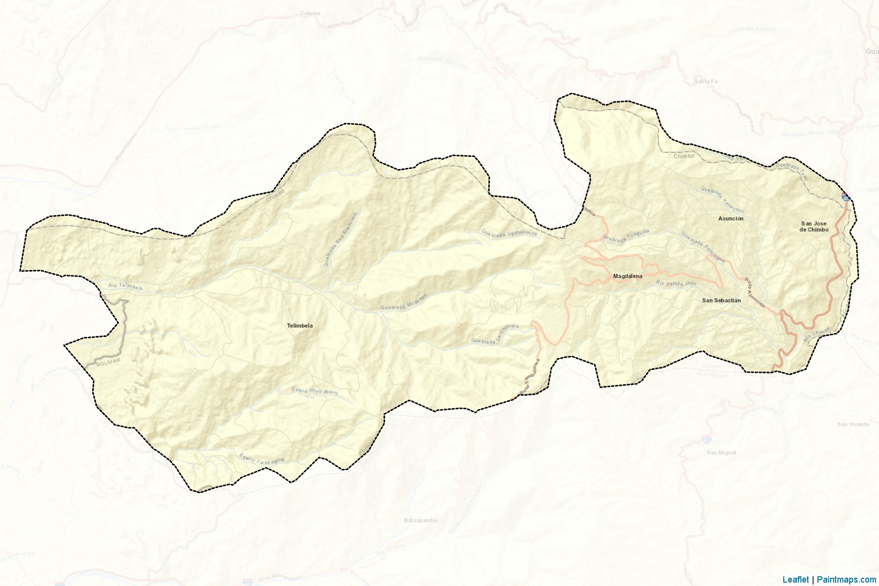 Chimbo (Bolivar) Map Cropping Samples-2