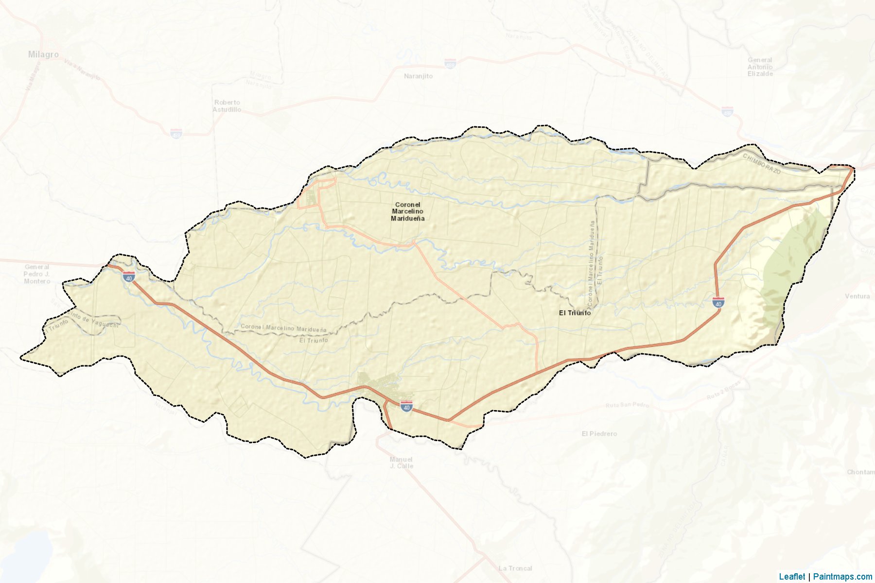 Muestras de recorte de mapas Coronel Marcelino Maridueña (Guayas)-2