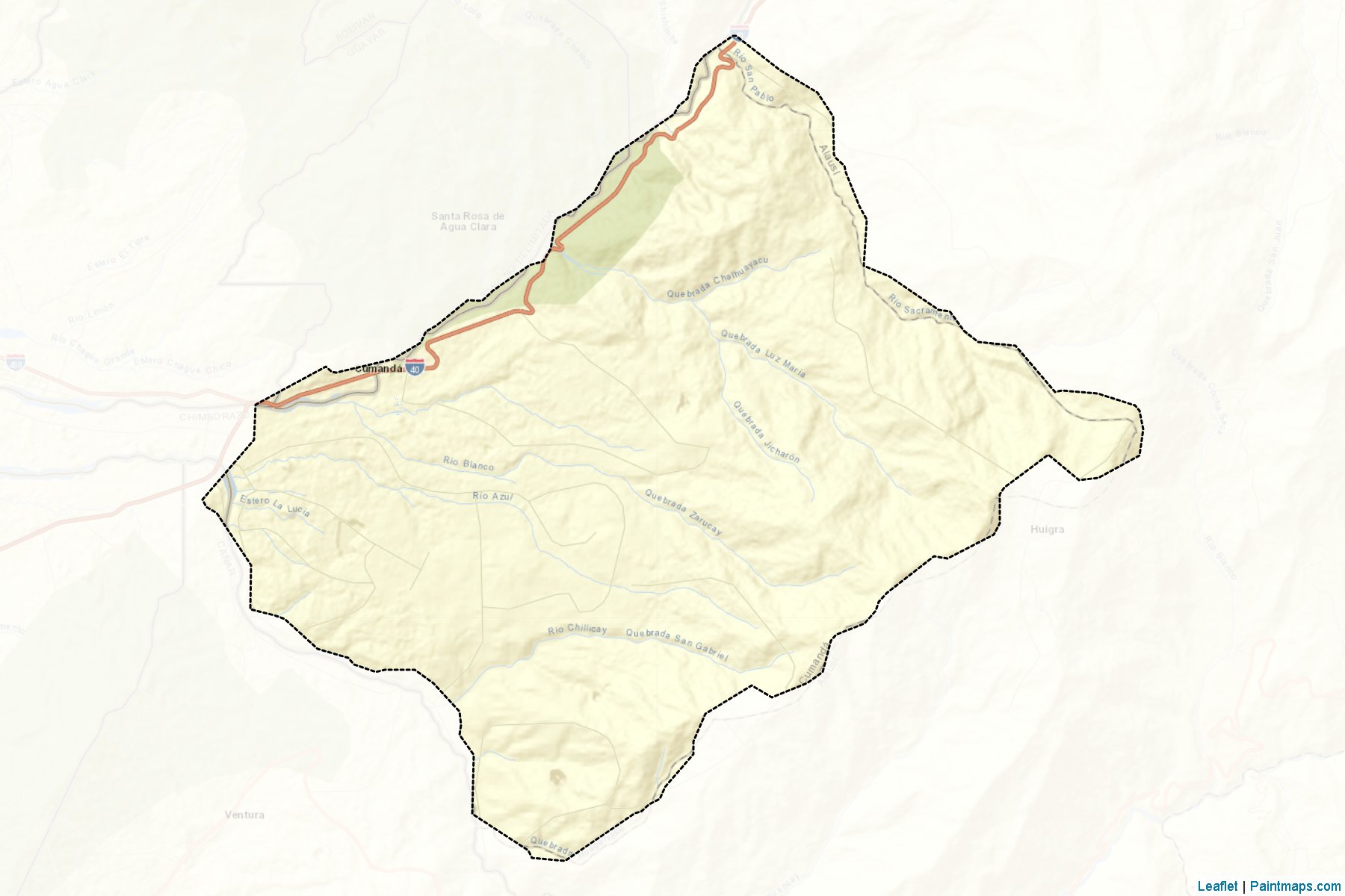 Muestras de recorte de mapas Cumandá (Chimborazo)-2