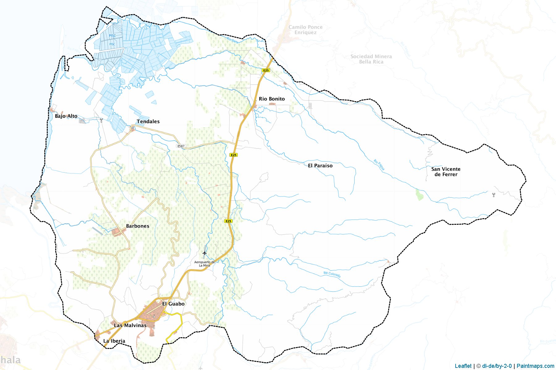 Muestras de recorte de mapas El Guabo (El Oro)-1