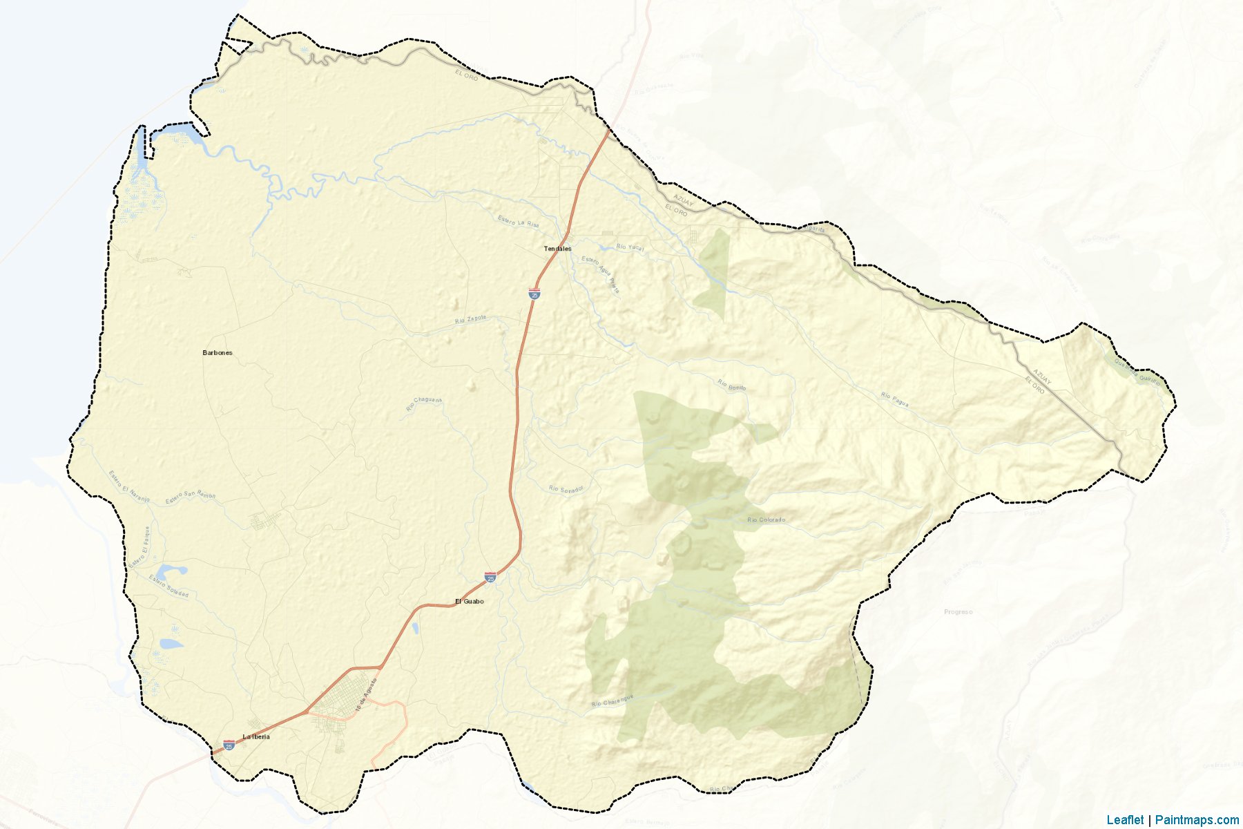 Muestras de recorte de mapas El Guabo (El Oro)-2