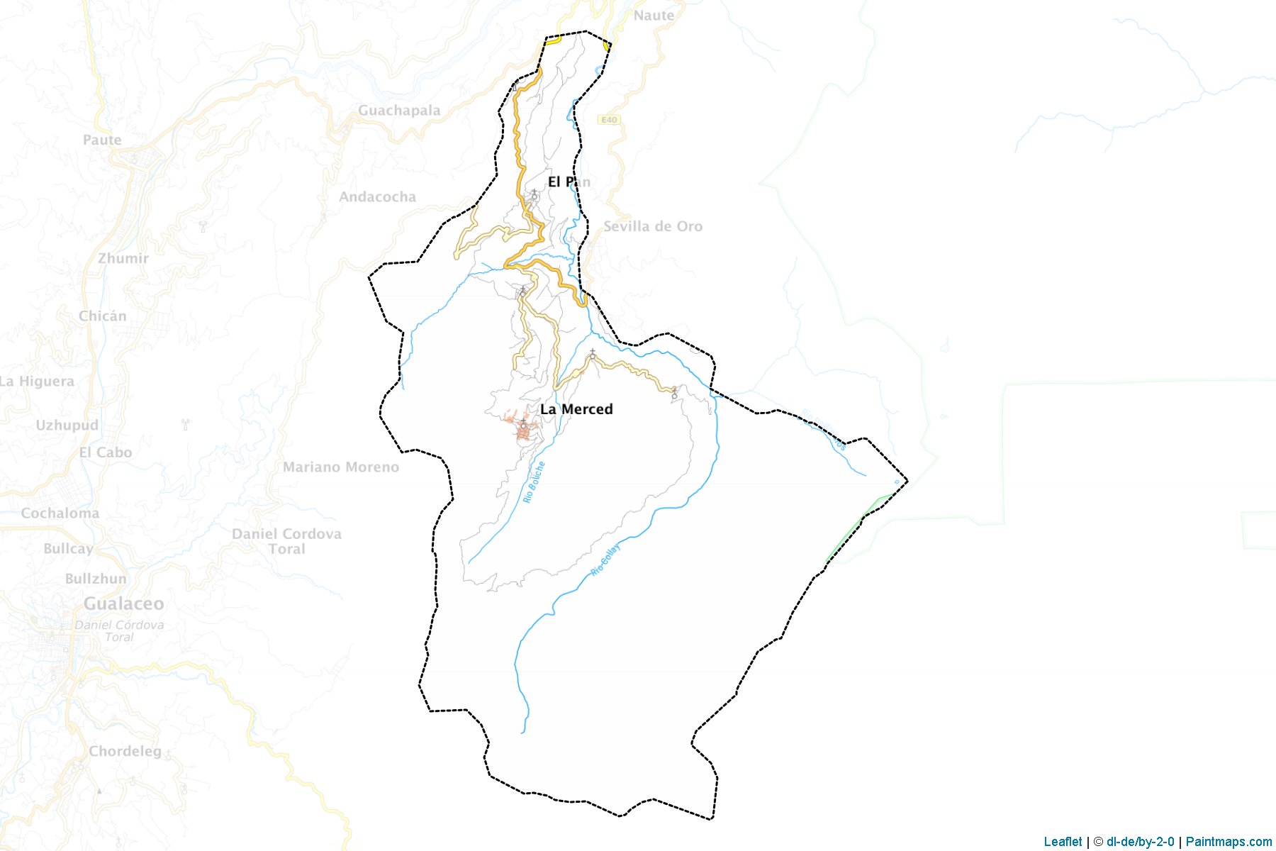 Muestras de recorte de mapas El Pan (Azuay)-1