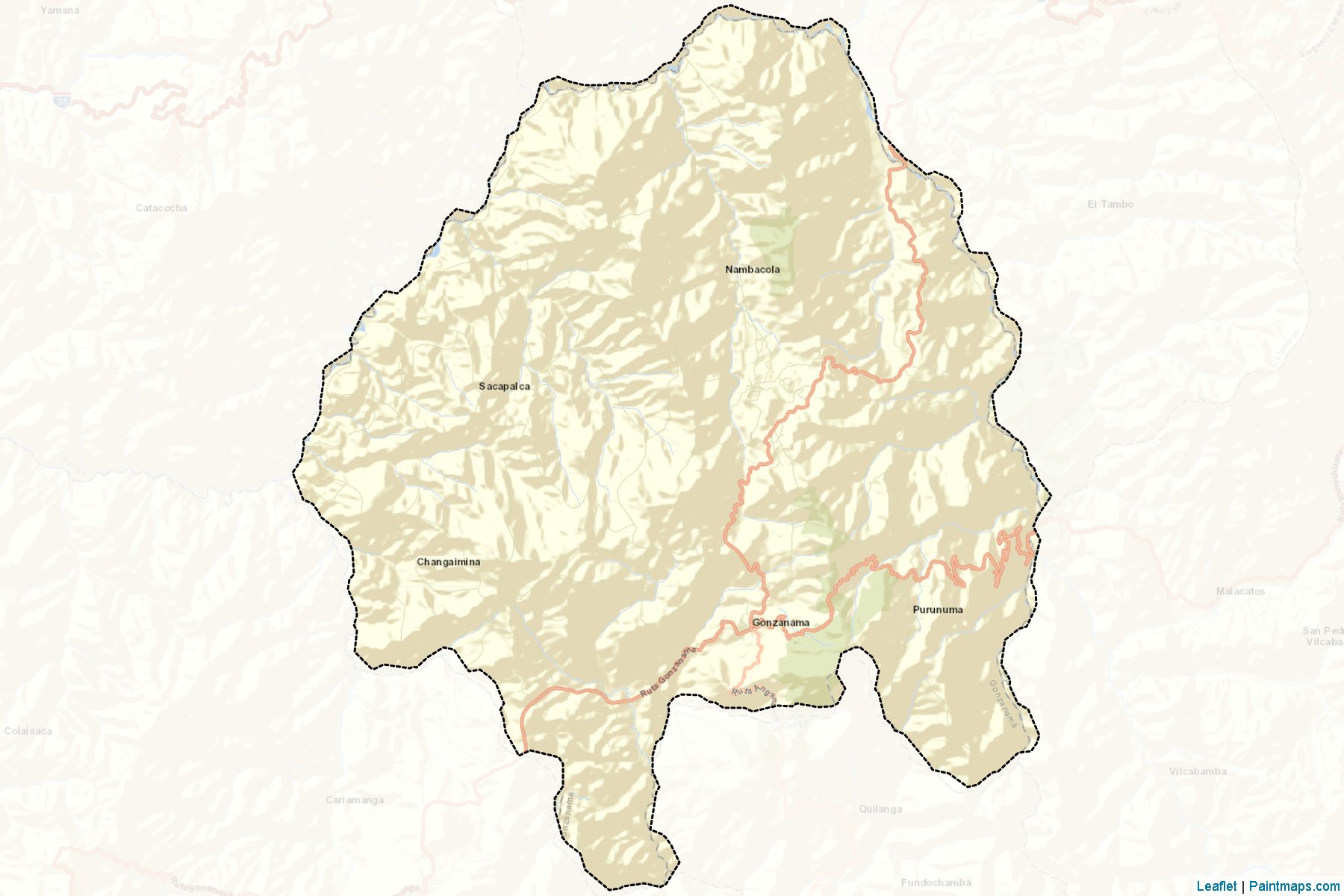 Muestras de recorte de mapas Gonzanamá (Loja)-2