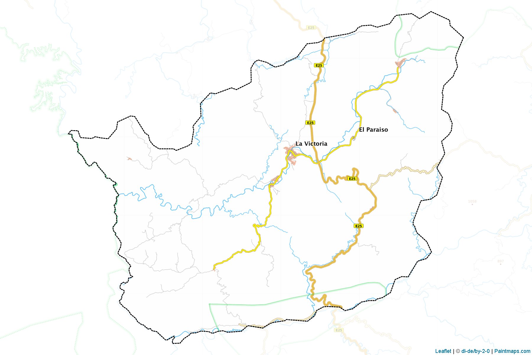 Muestras de recorte de mapas Las Lajas (El Oro)-1