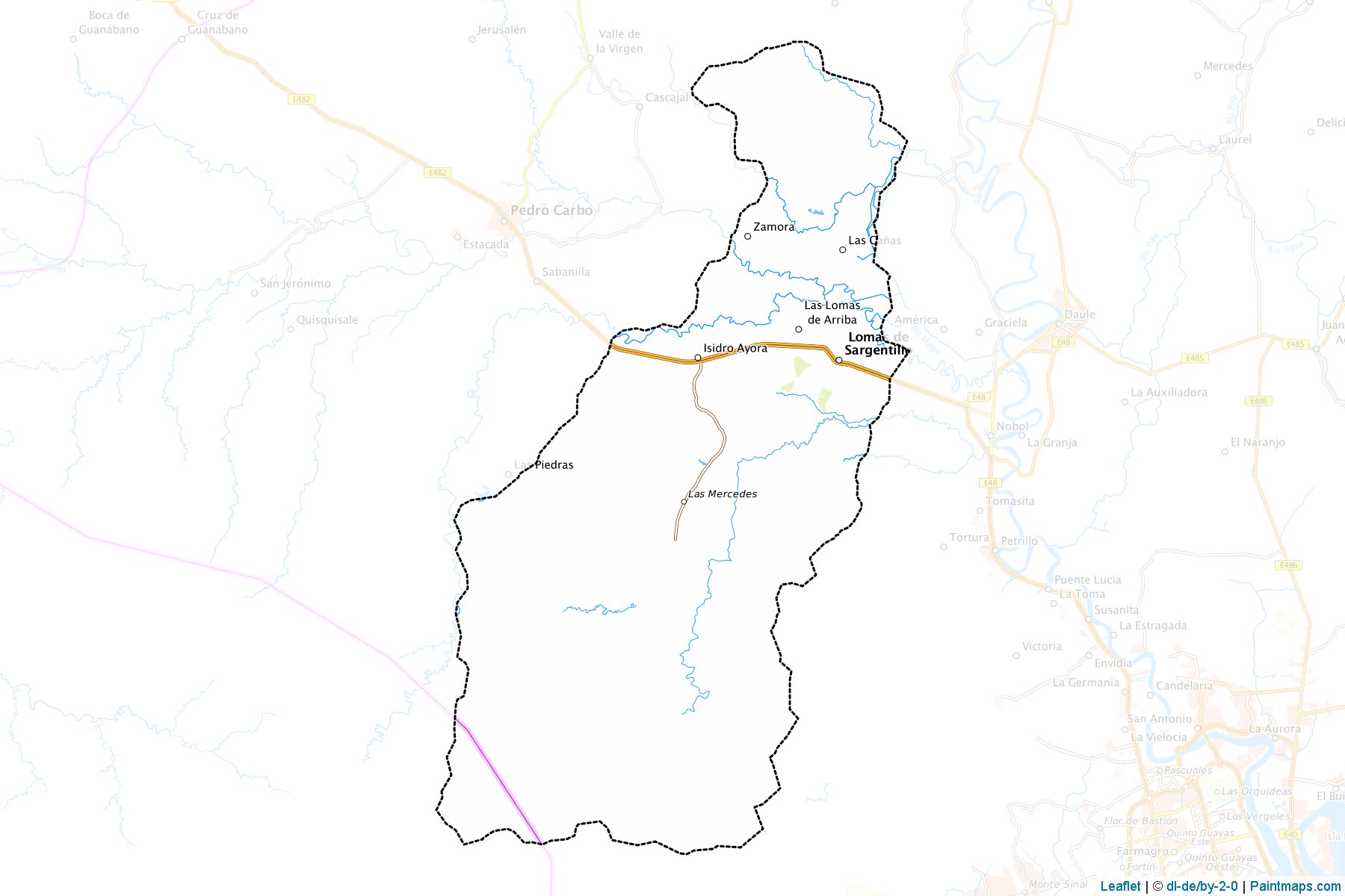 Muestras de recorte de mapas Lomas de Sargentillo (Guayas)-1