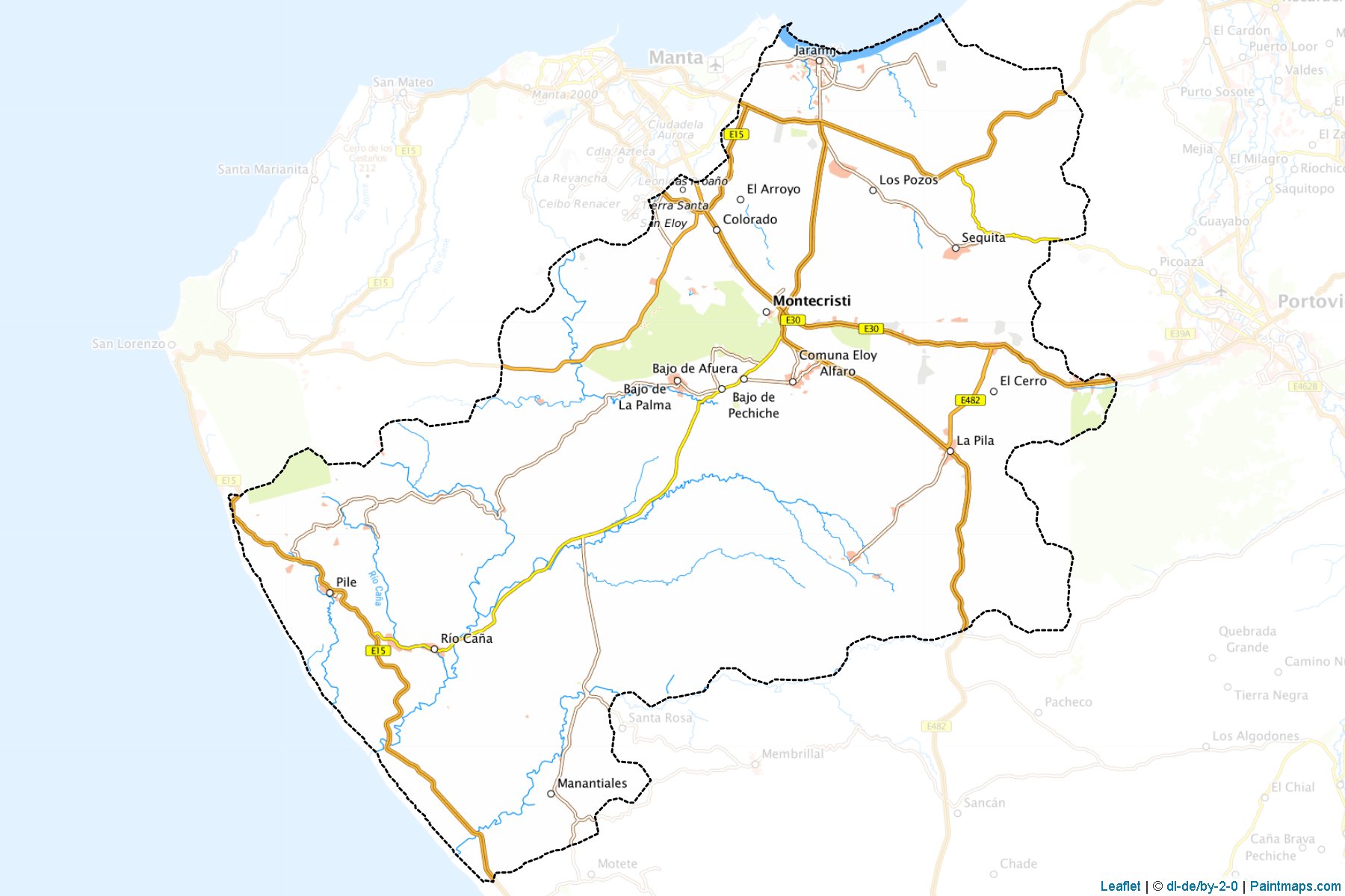 Muestras de recorte de mapas Montecristi (Manabi)-1