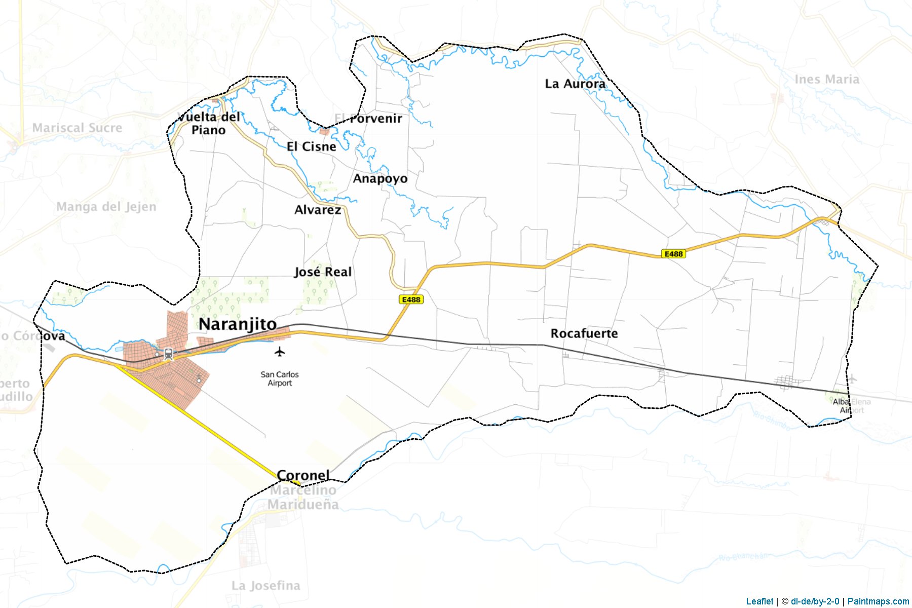 Muestras de recorte de mapas Naranjito (Guayas)-1