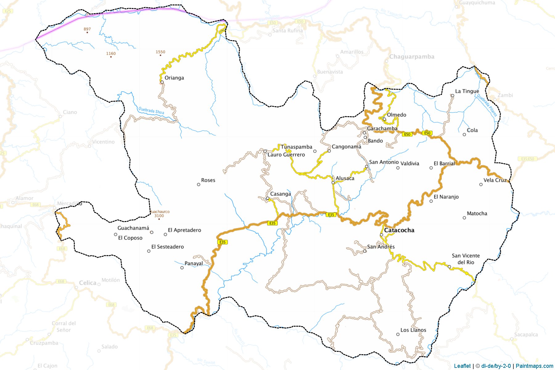 Muestras de recorte de mapas Paltas (Loja)-1