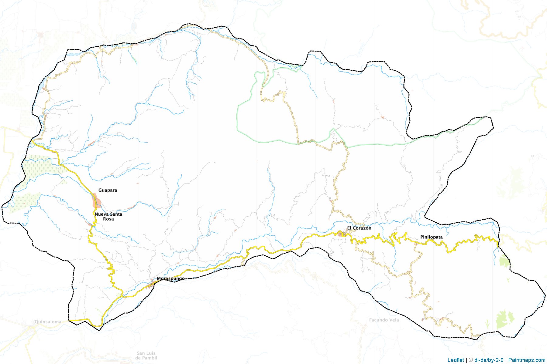 Pangua (Cotopaxi Province) Haritası Örnekleri-1