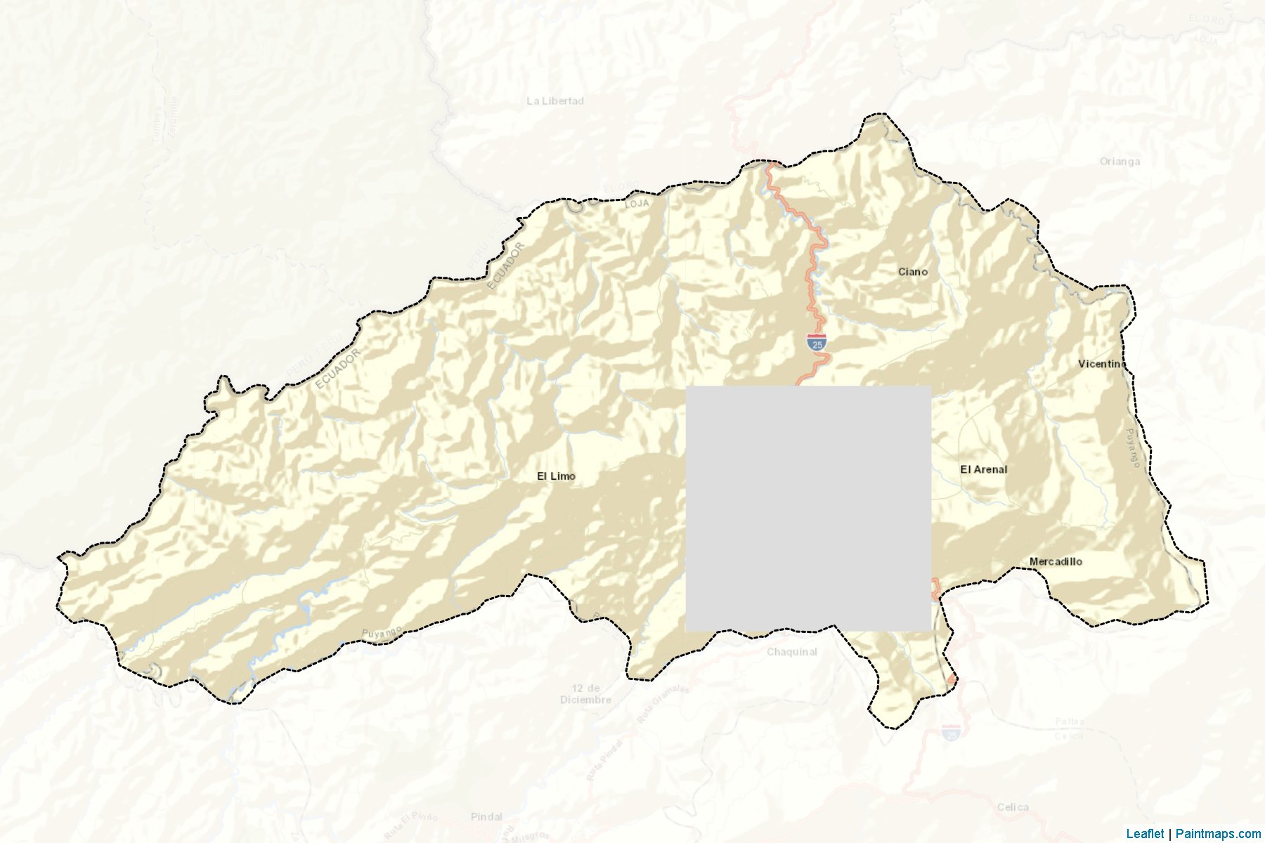 Muestras de recorte de mapas Puyango (Loja)-2