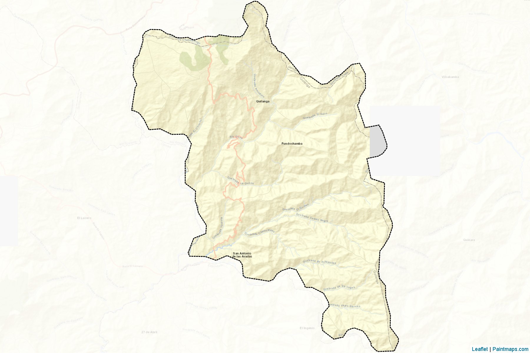 Muestras de recorte de mapas Quilanga (Loja)-2