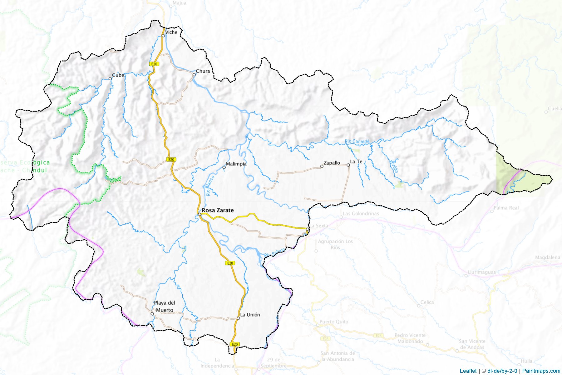 Muestras de recorte de mapas Quinindé (Esmeraldas)-1