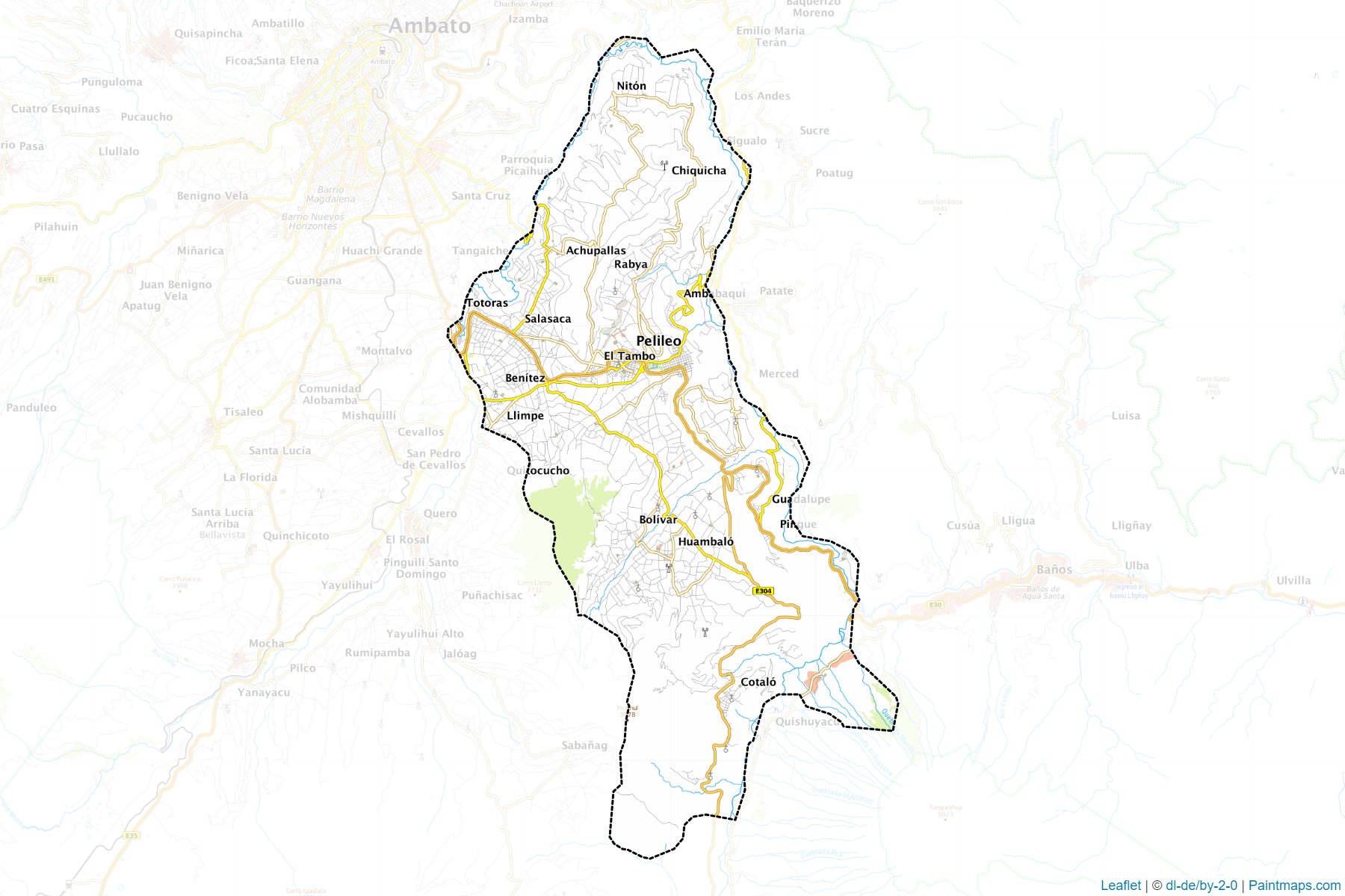 Muestras de recorte de mapas San Pedro de Pelileo (Tungurahua)-1