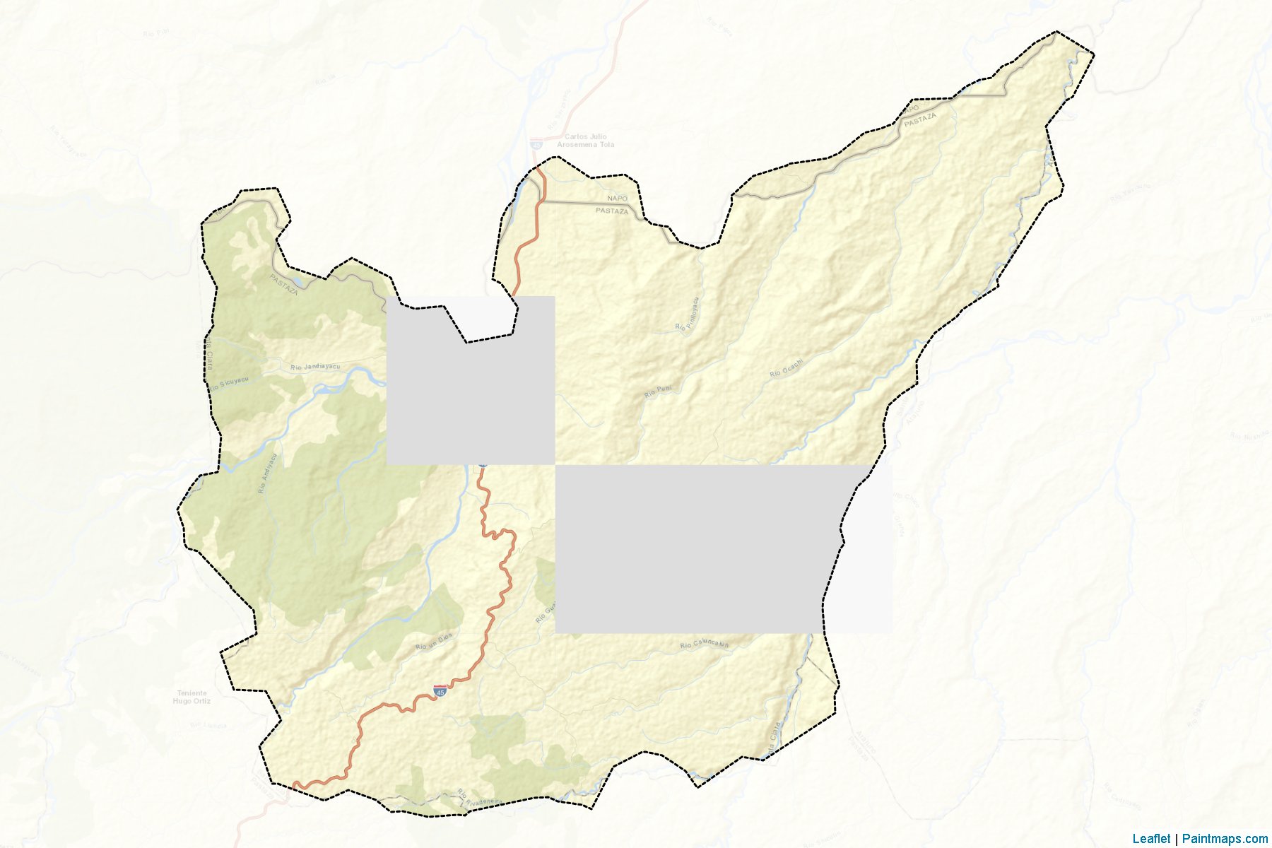 Muestras de recorte de mapas Santa Clara (Pastaza)-2