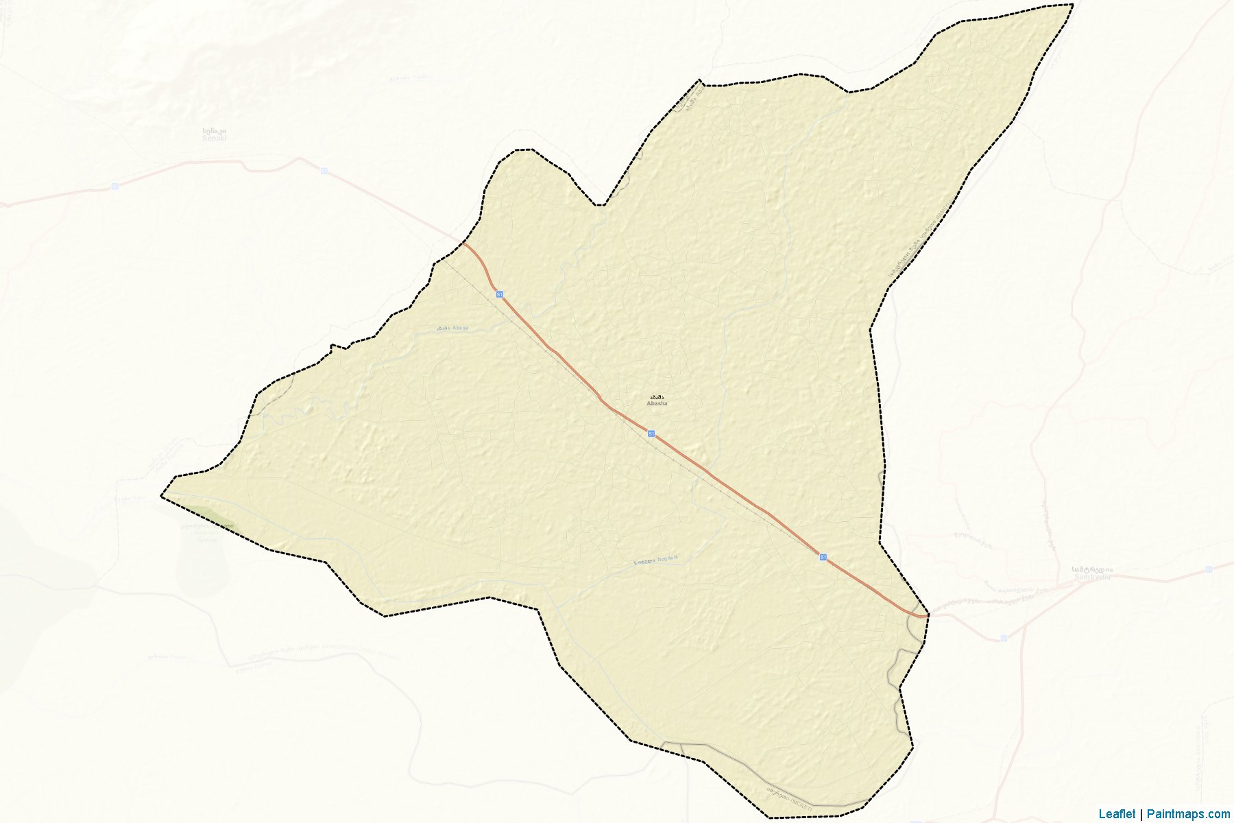 Muestras de recorte de mapas Abasha (Samagrelo-Zemo Svaneti)-2